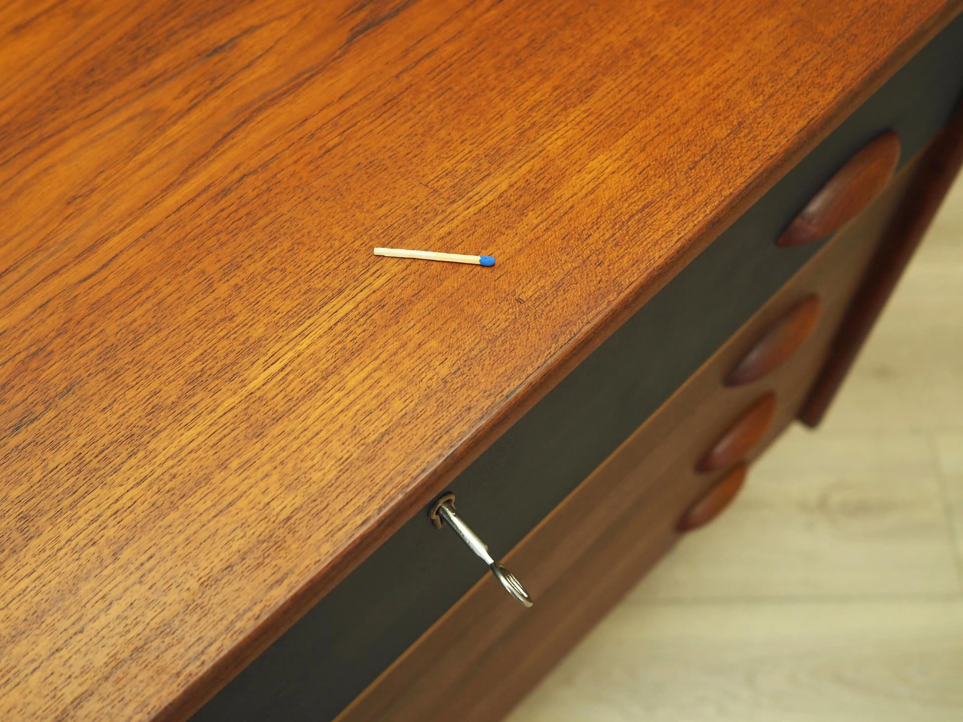 Dressing Table, teak, black legs, Denmark, 1970s - 20174