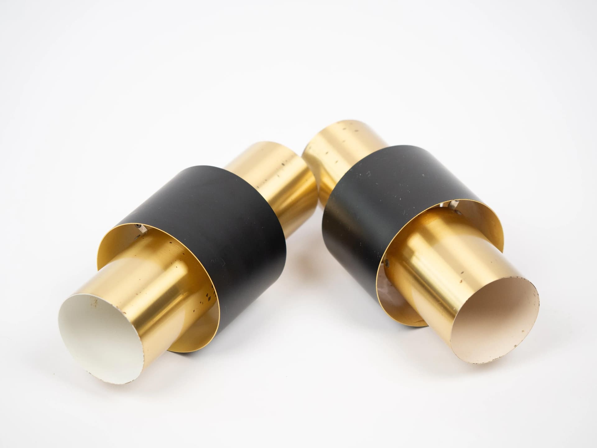 Czarno-złote lampy wiszące Etna, proj. J. Hammerborg dla Fog & Mørup, Dania, lata 60. - 20523