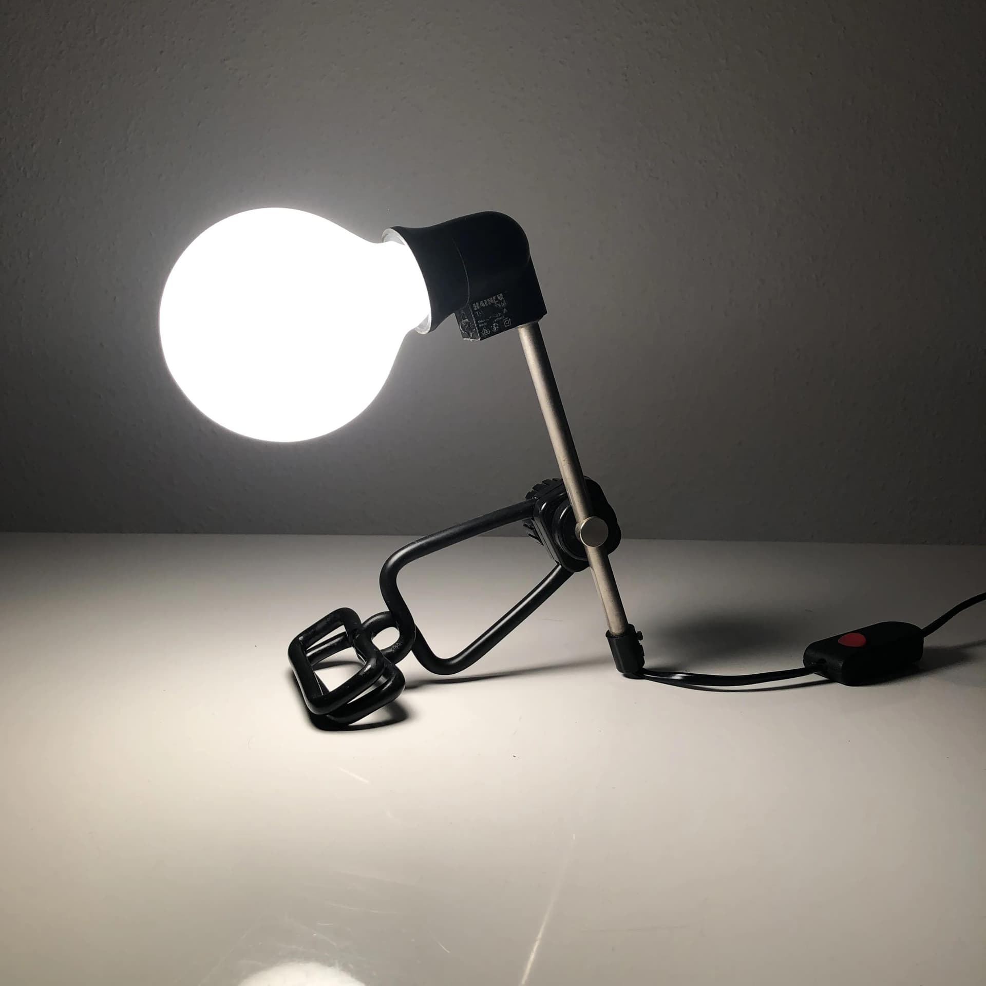 Kinkiet, bakelit czarny, Kaiser Leuchten, Niemcy, lata 70. - 20778