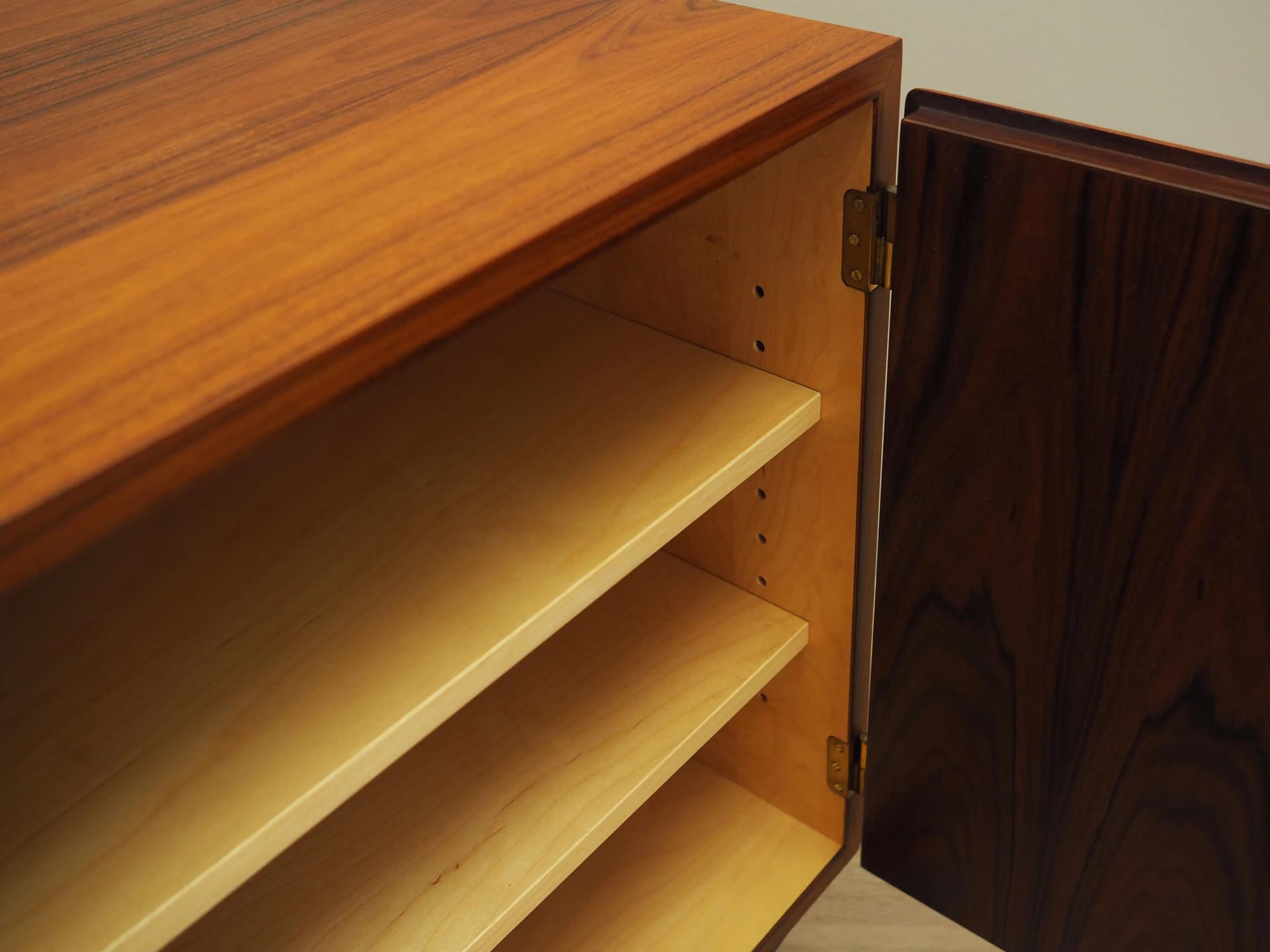 Szafka, palisander brązowy ciemny, proj. C. Jensen, Hundevad & Co, Dania, lata 70. - 20893