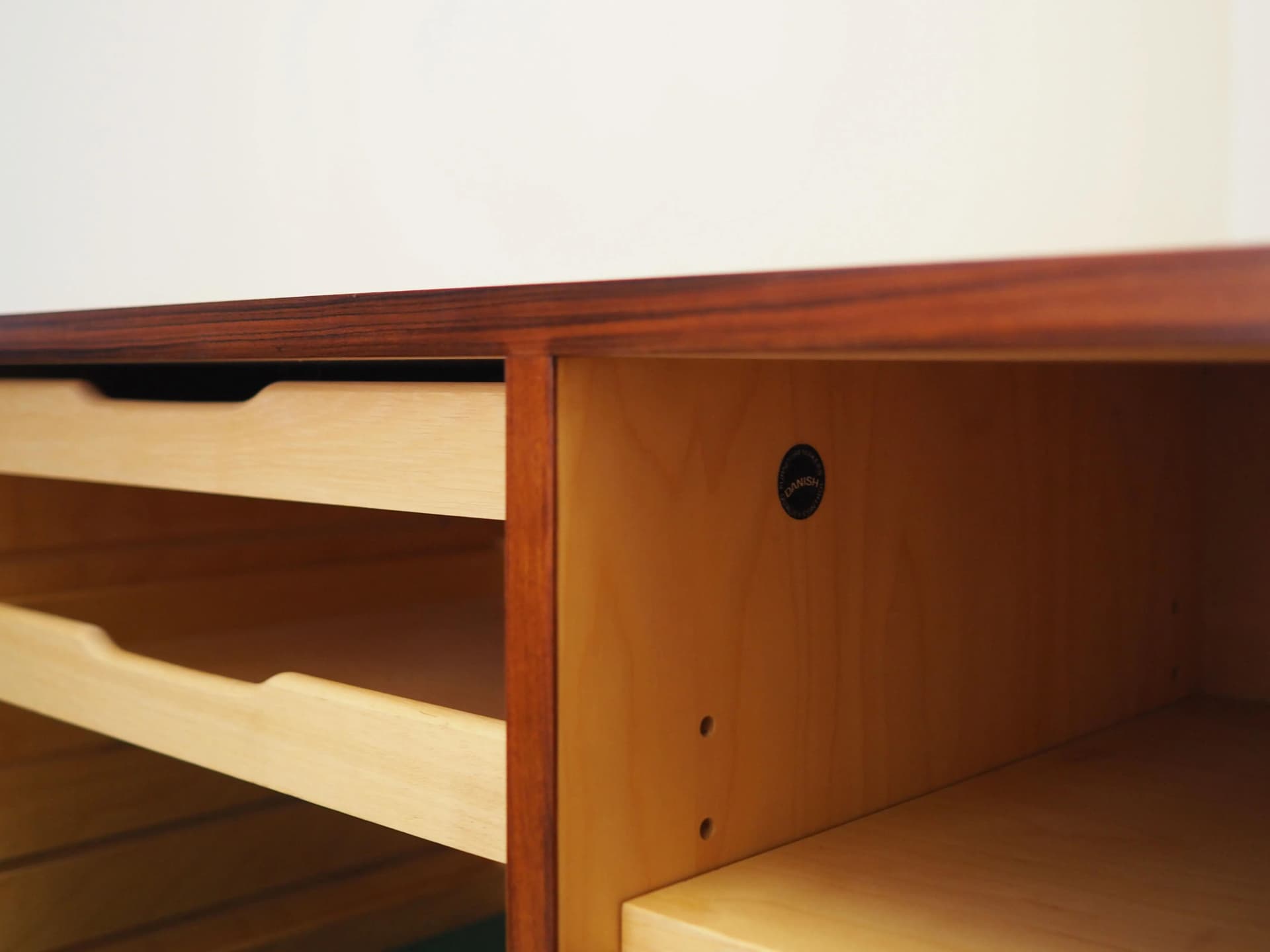 Szafka, palisander brązowy ciemny, proj. C. Jensen, Hundevad & Co, Dania, lata 70. - 20894
