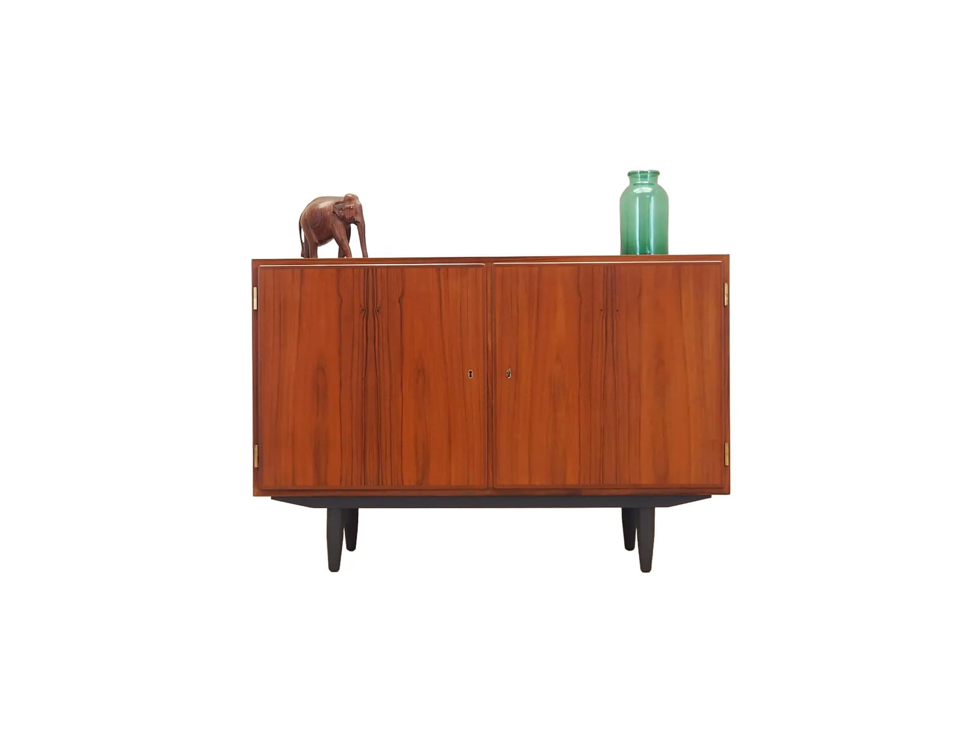 Szafka, palisander brązowy ciemny, proj. C. Jensen, Hundevad & Co, Dania, lata 70.