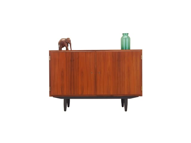 Szafka, palisander brązowy ciemny, proj. C. Jensen, Hundevad & Co, Dania, lata 70. - WYMIARY