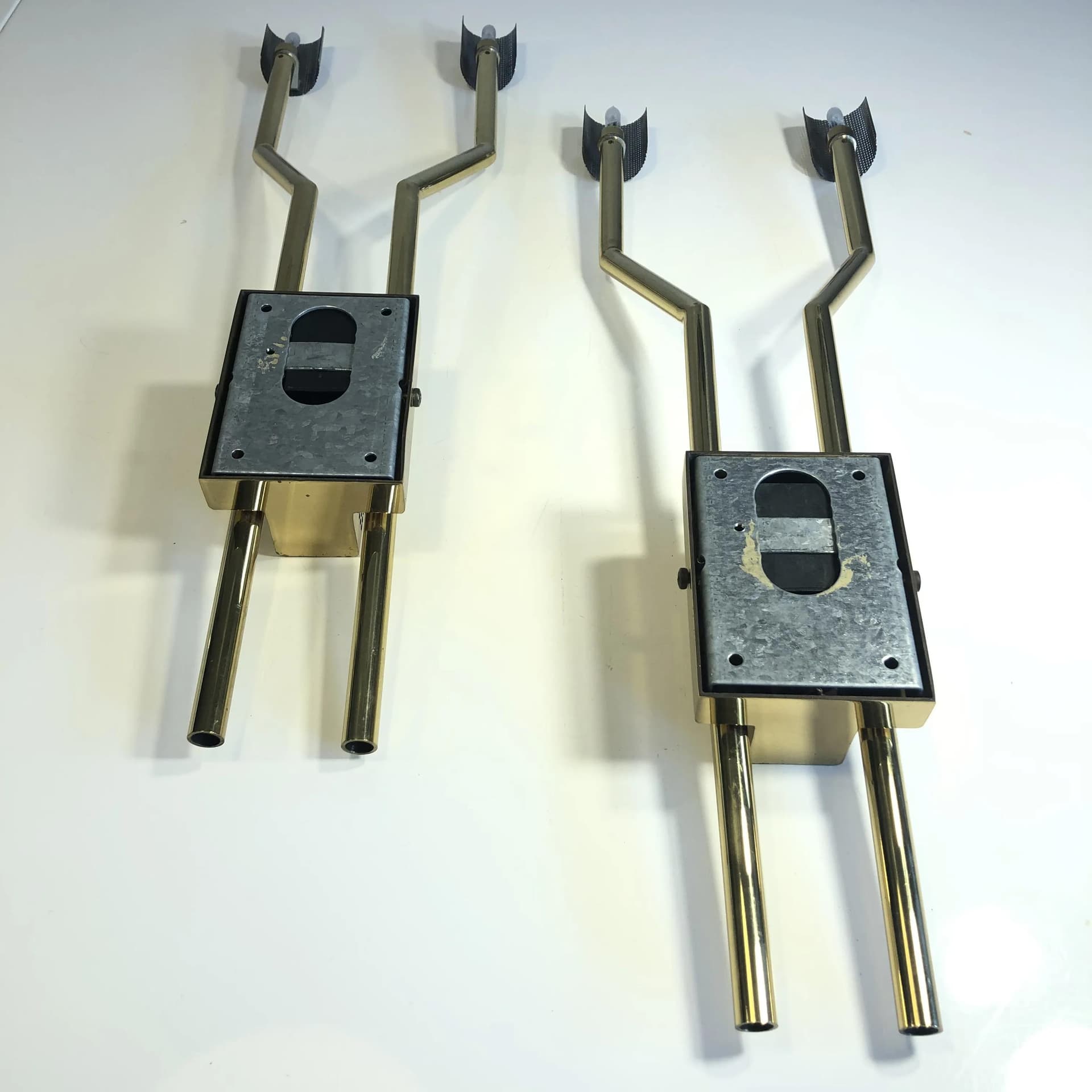 Para kinkietów, złocony mosiądz, Baulmann Leuchten, Niemcy, lata 90. - 20764