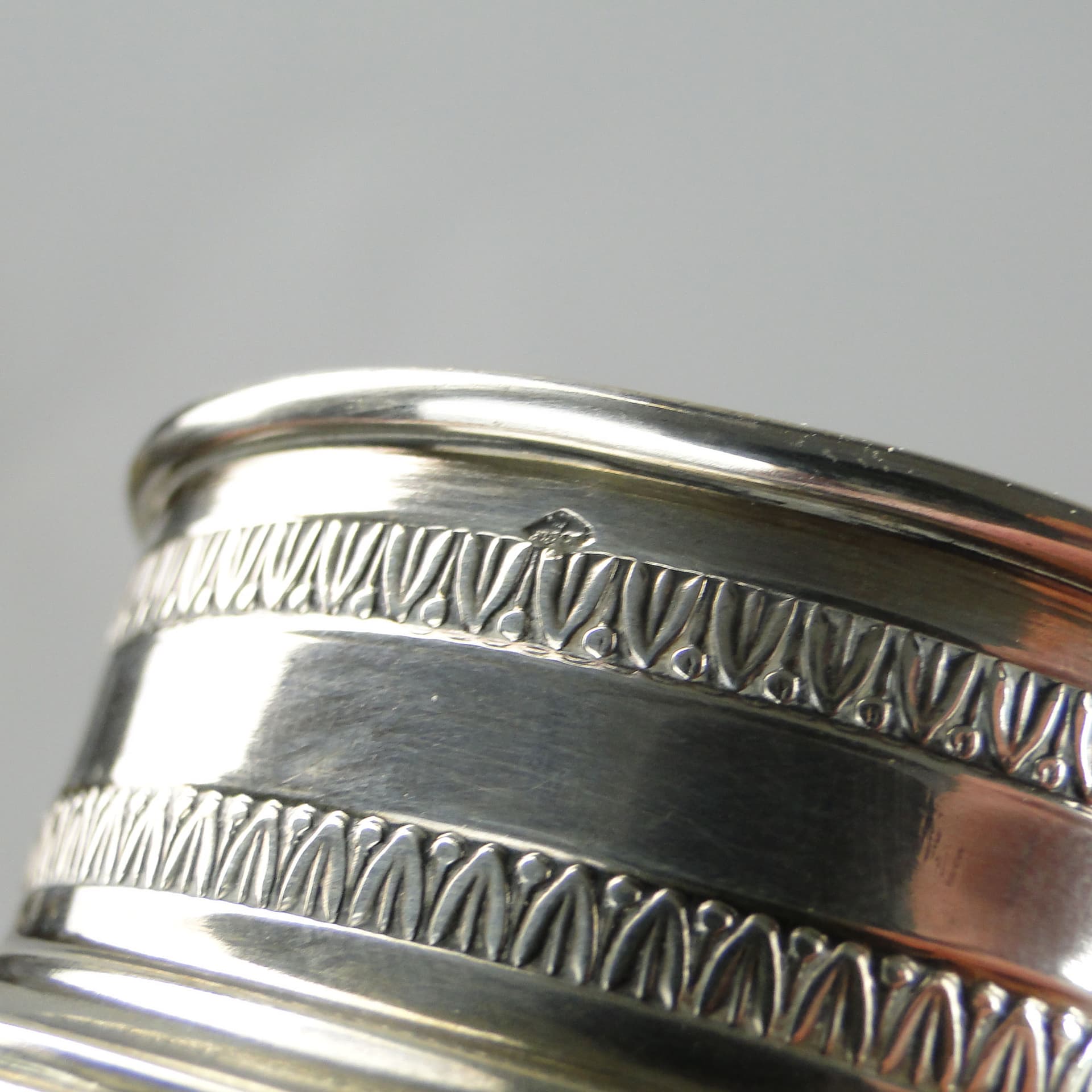 Herbatnica, kryształ transparentny, srebro, Francja, początek XX w. - 2187