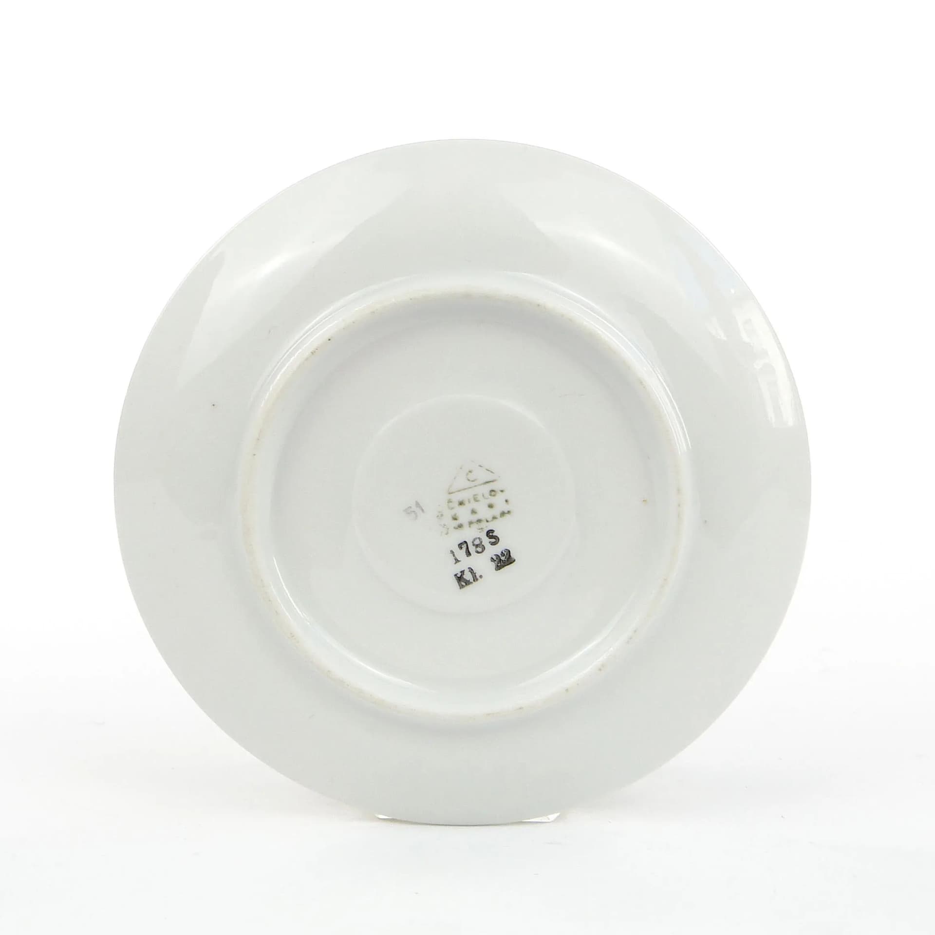 Porcelanowy spodek Krokus, proj. W. Potacki dla Ćmielów, Polska, lata 60. - 20957