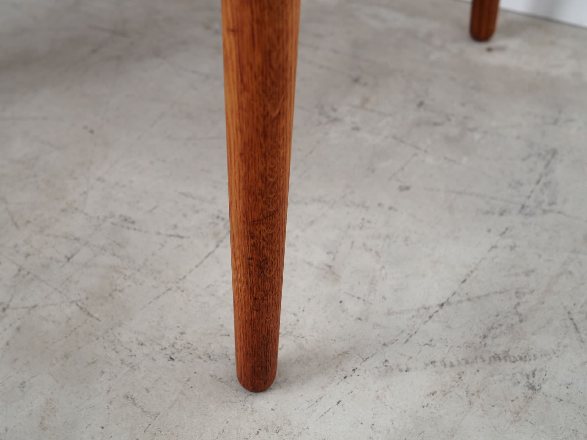 Fotel, boucle beżowy, dąb, proj. E. Larsen & A. B. Madsen, dla Fritz Hansen, Dania, lata 60. - 73535