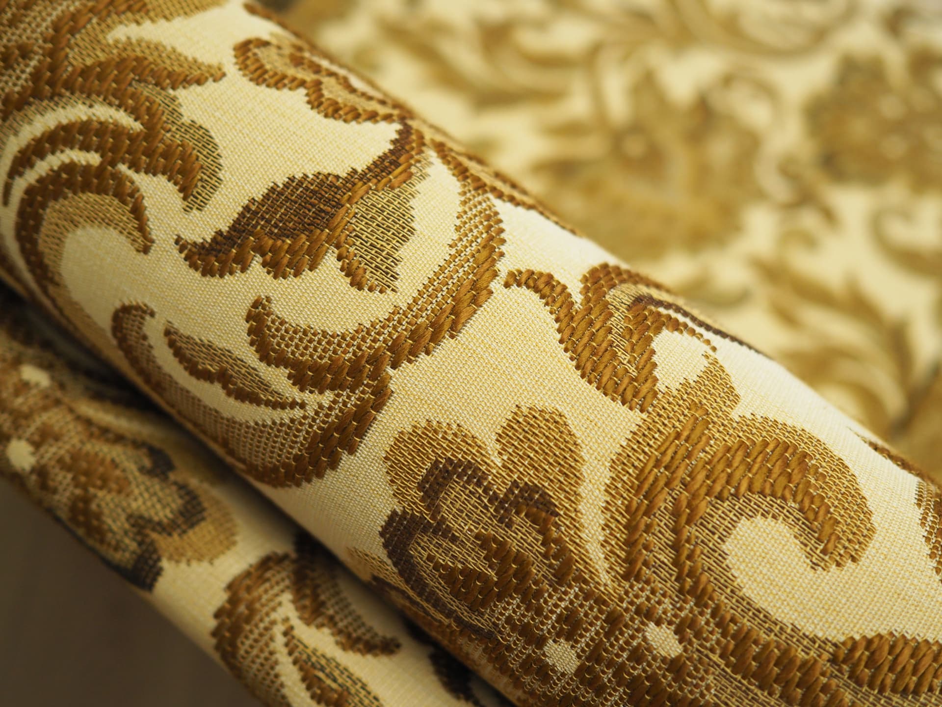 Sofa trzyosobowa, mid-century modern, tkanina multikolor, Dania, lata 60. - 73531