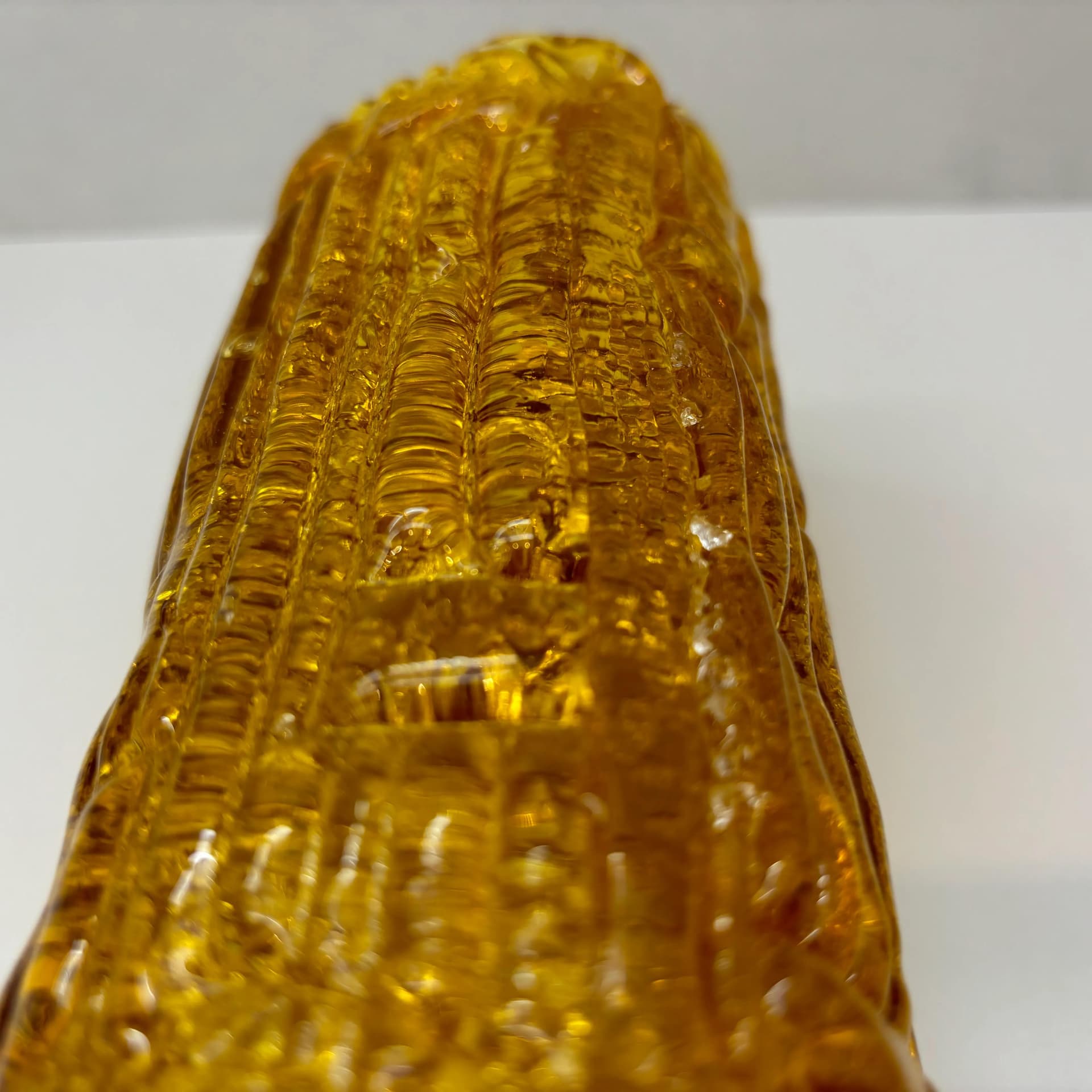 Para kinkietów, stal szara, szkło żółte, proj. M. Fantoni, Włochy, lata 70. - 21106