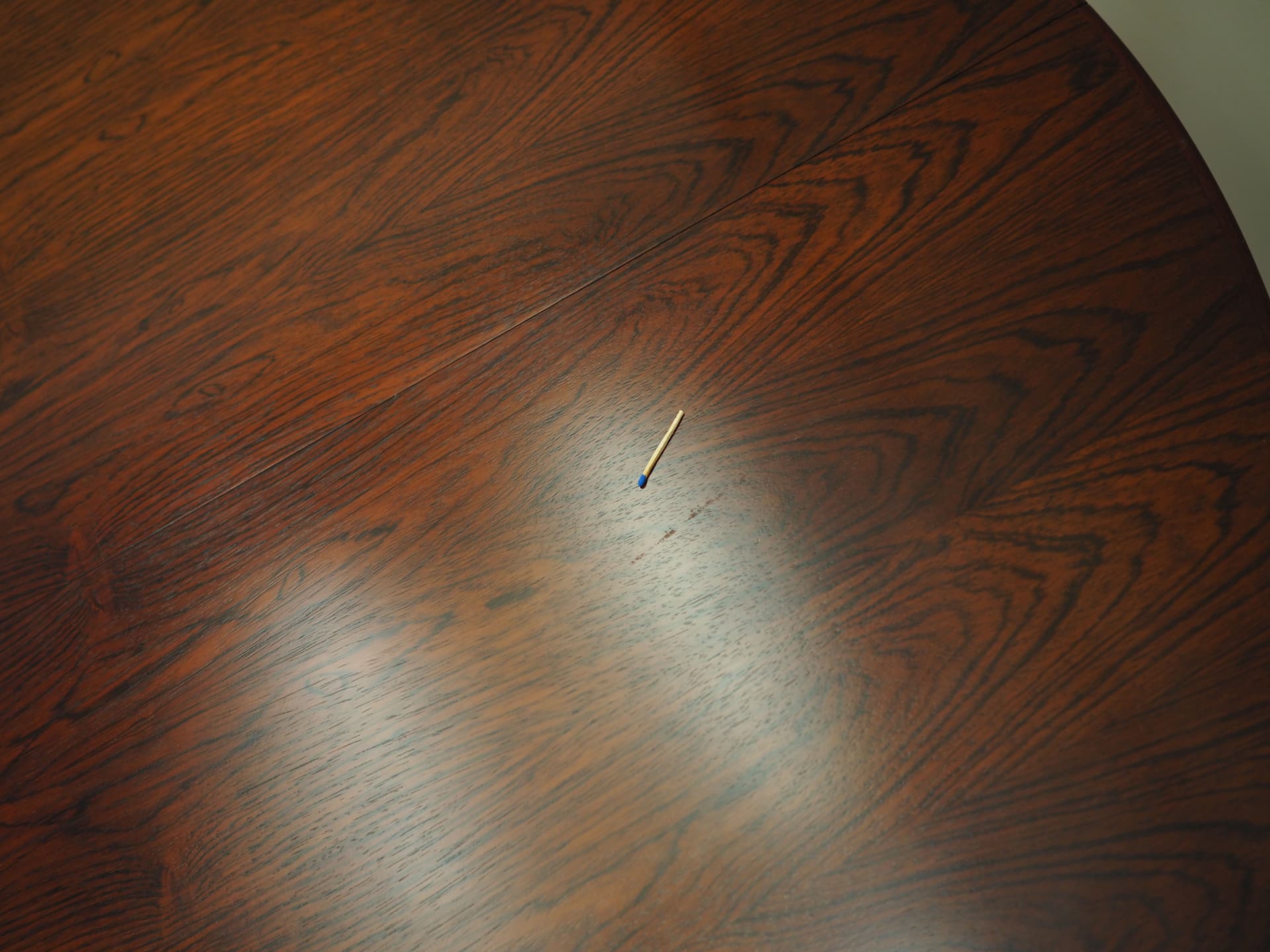 Stół okrągły, palisander brązowy, Omann Jun, Dania, lata 70. - 67507