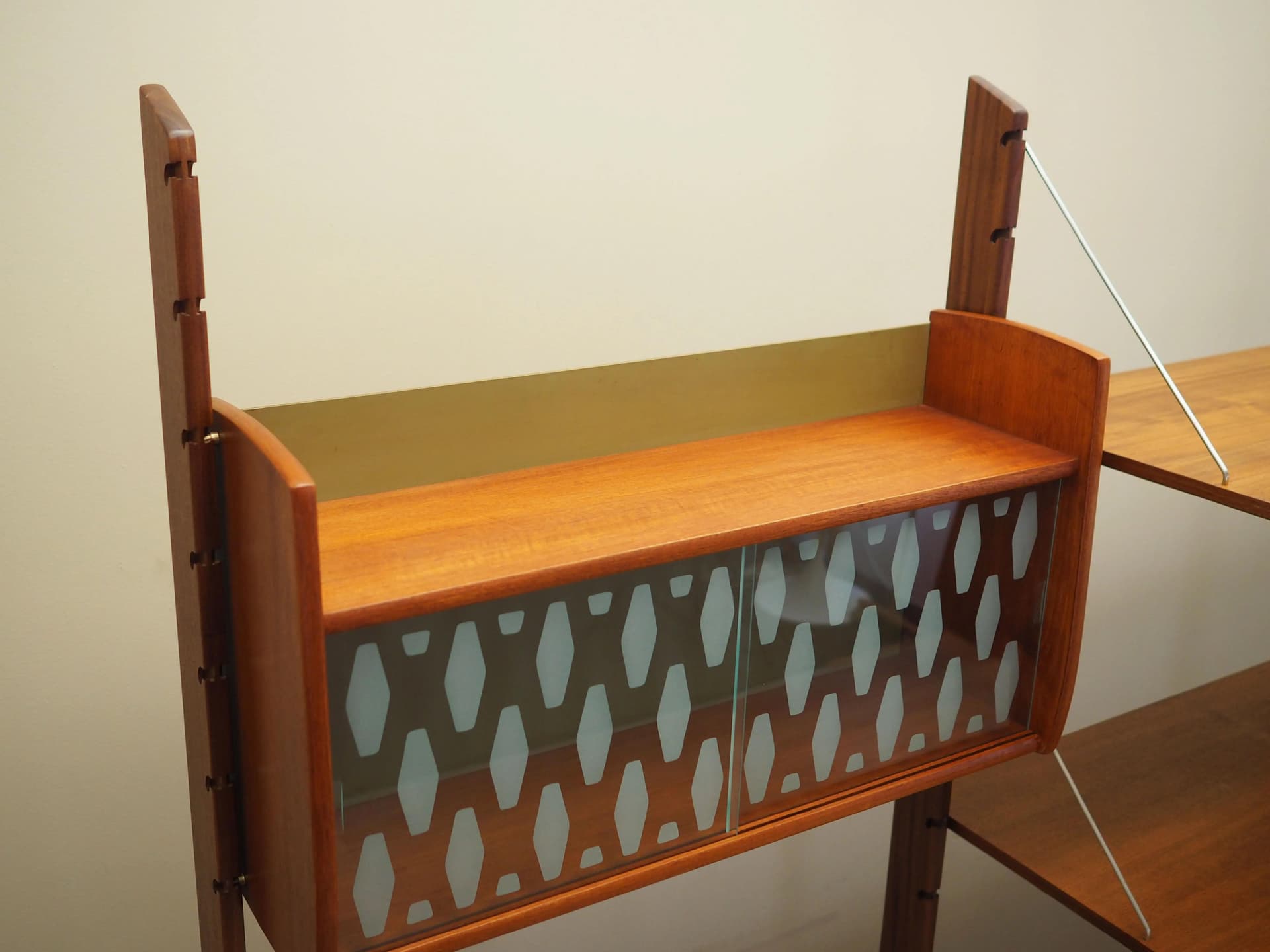 Regał systemowy Ergo, teak brązowy, proj. J. Texmon & E. Blindheim, Norwegia, lata 60. - 21205