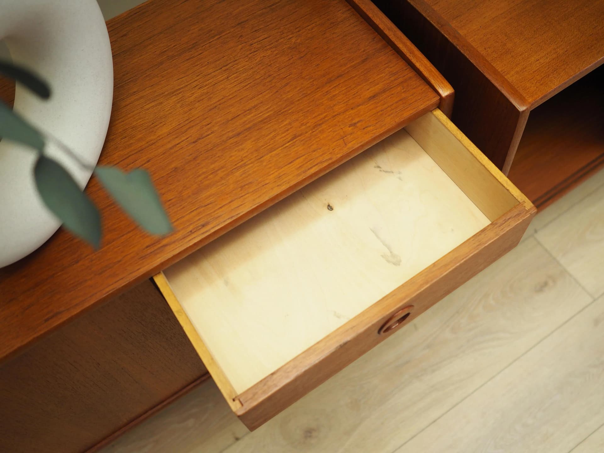 Regał systemowy Ergo, teak brązowy, proj. J. Texmon & E. Blindheim, Norwegia, lata 60. - 21201