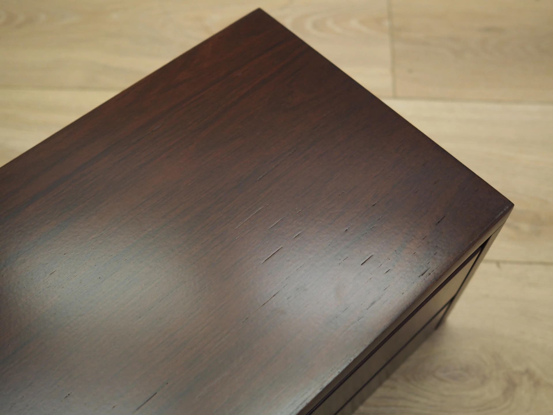 Set of nightstands, Scandinavian design, copper mahogany, Denmark, 1970s - 21494