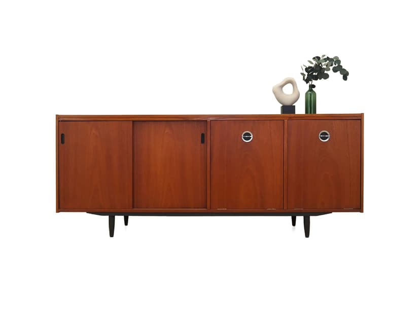 Sideboard, teak brązowy, Dania, lata 70.