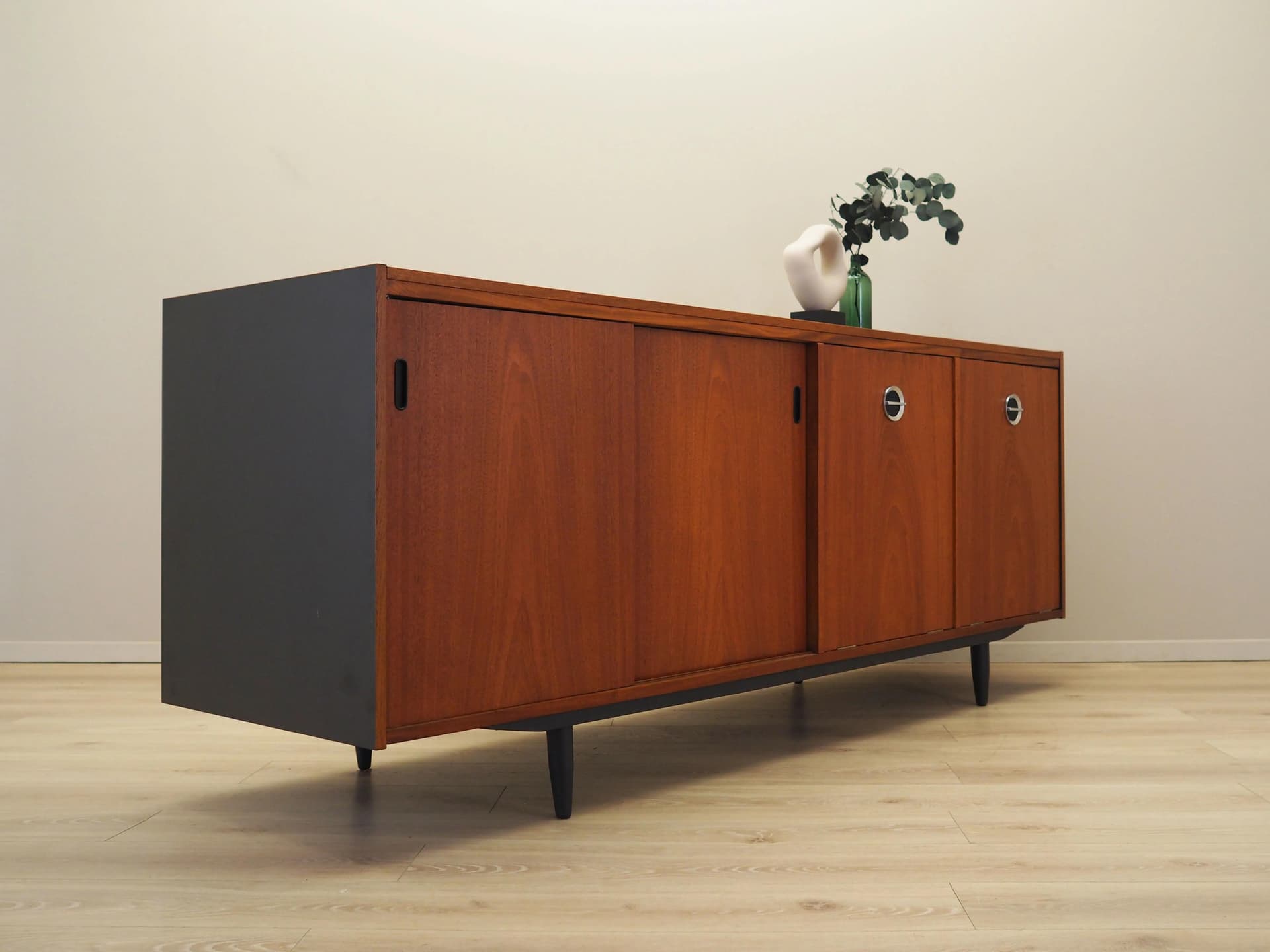 Sideboard, teak brązowy, Dania, lata 70. - 21429