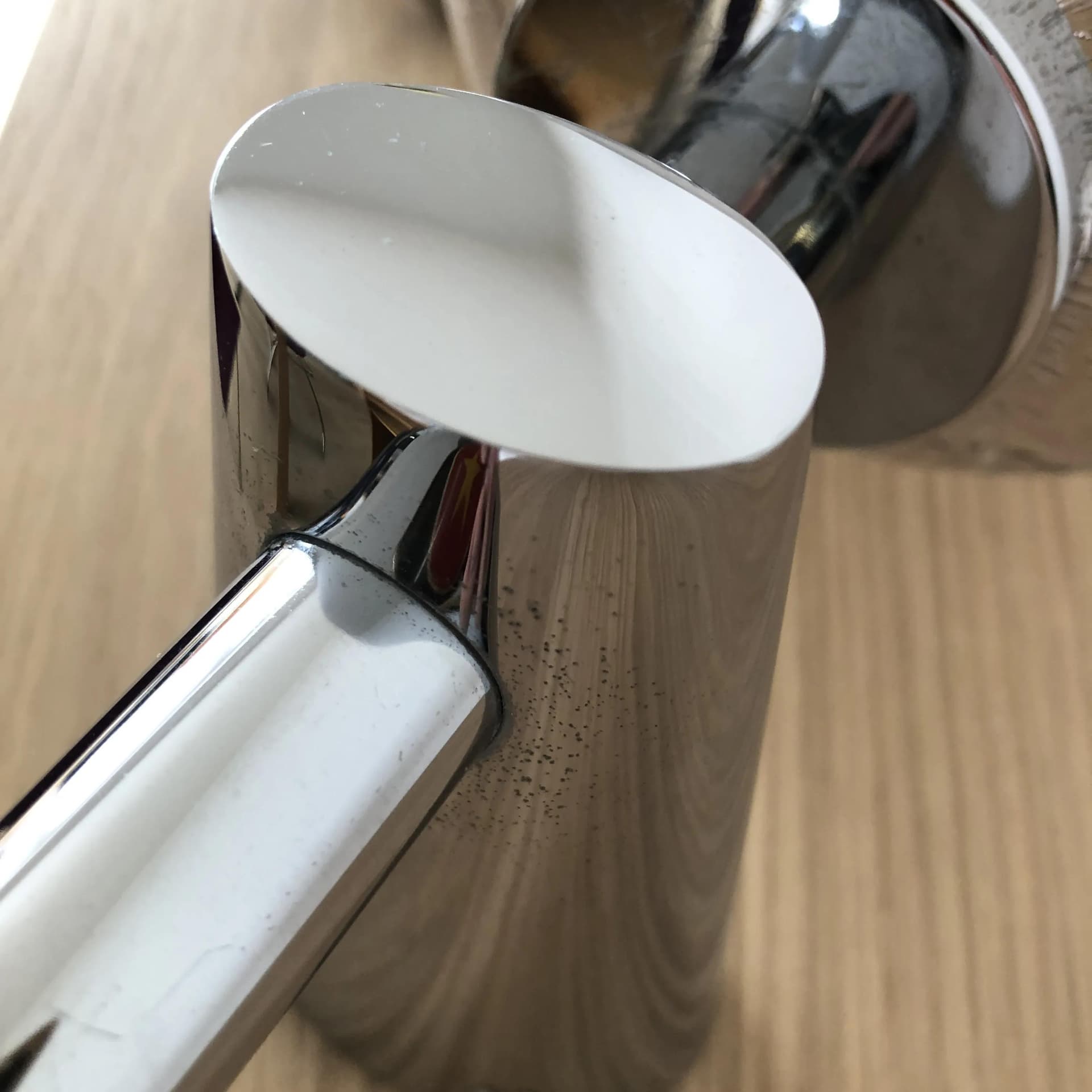 Pair of postmodern sconces, chrome, grey glass, Germany, 1980s. - 21589