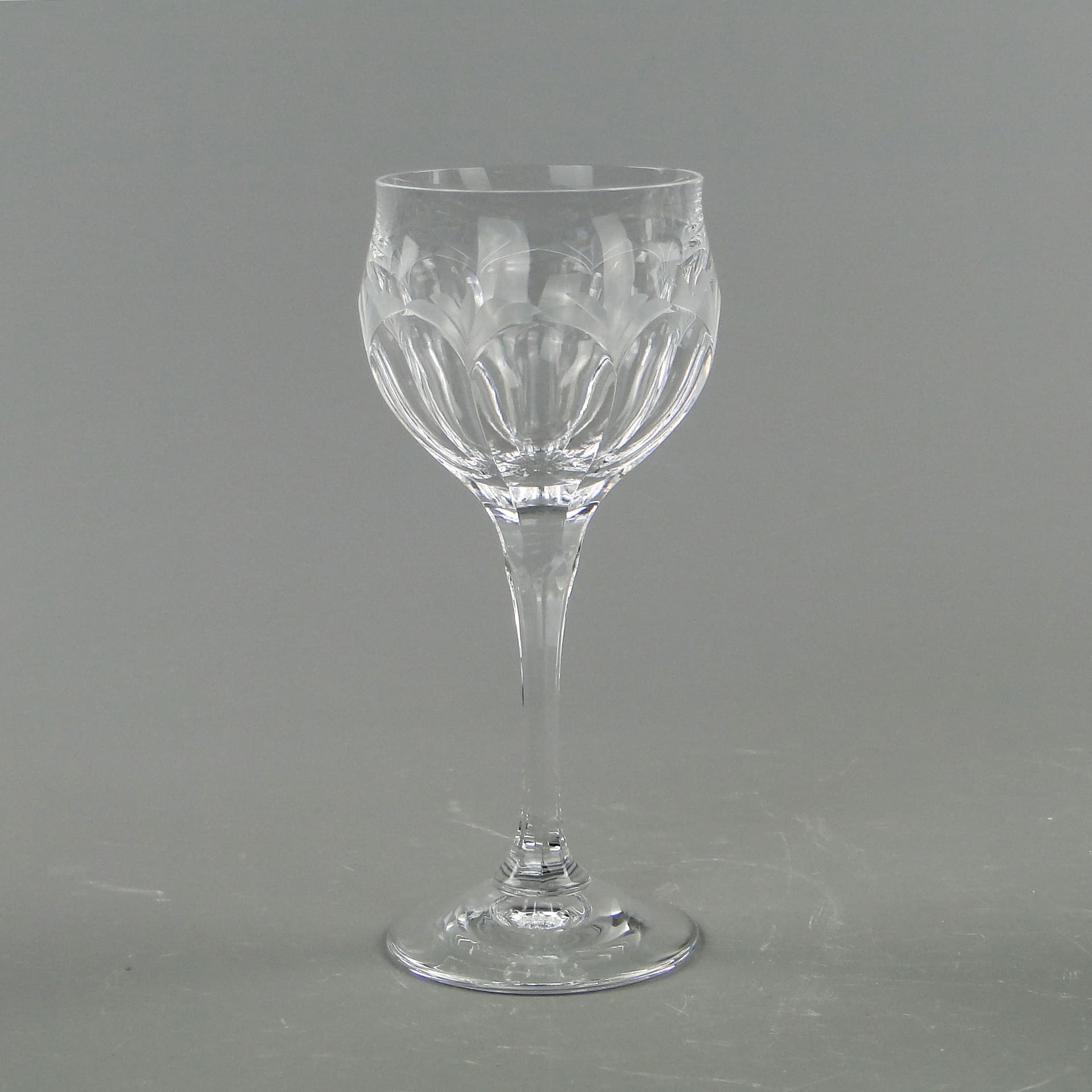 Komplet kieliszków do wina, kryształ transparentny, Bohemia, Czechy, lata 70. - 2378