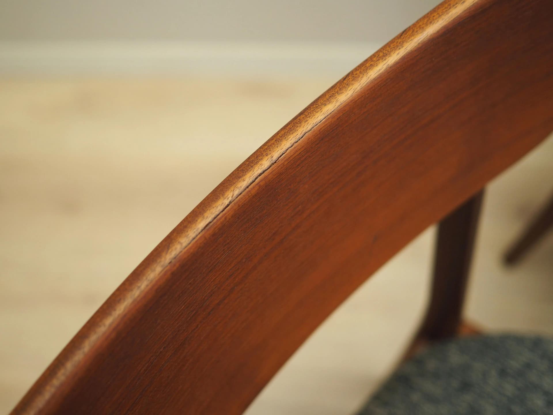 Set of four chairs, brown teak, Denmark, 1970s. - 22410