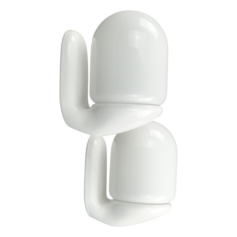 Para kinkietów modernistycznych, ceramika biała, szkło białe, Polska, lata 70.