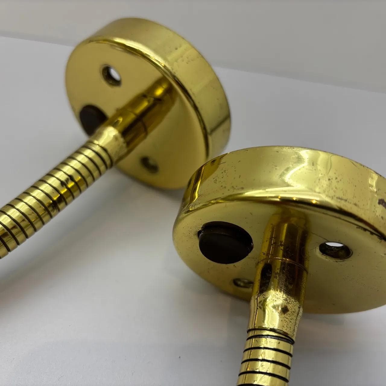 Mosiężne kinkiety modernistyczne, Niemcy, lata 70. - 22820