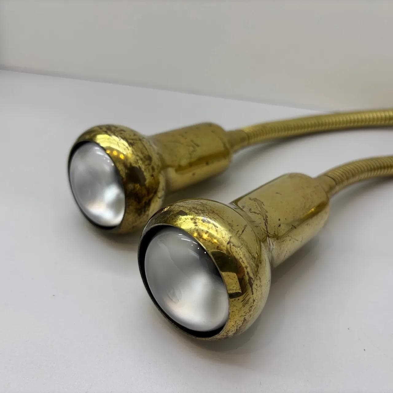 Mosiężne kinkiety modernistyczne, Niemcy, lata 70. - 22819