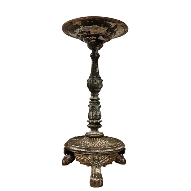 Podstawa stolika Art Nouveau, żeliwo czarne, Niemcy, początek XX w. - WYMIARY