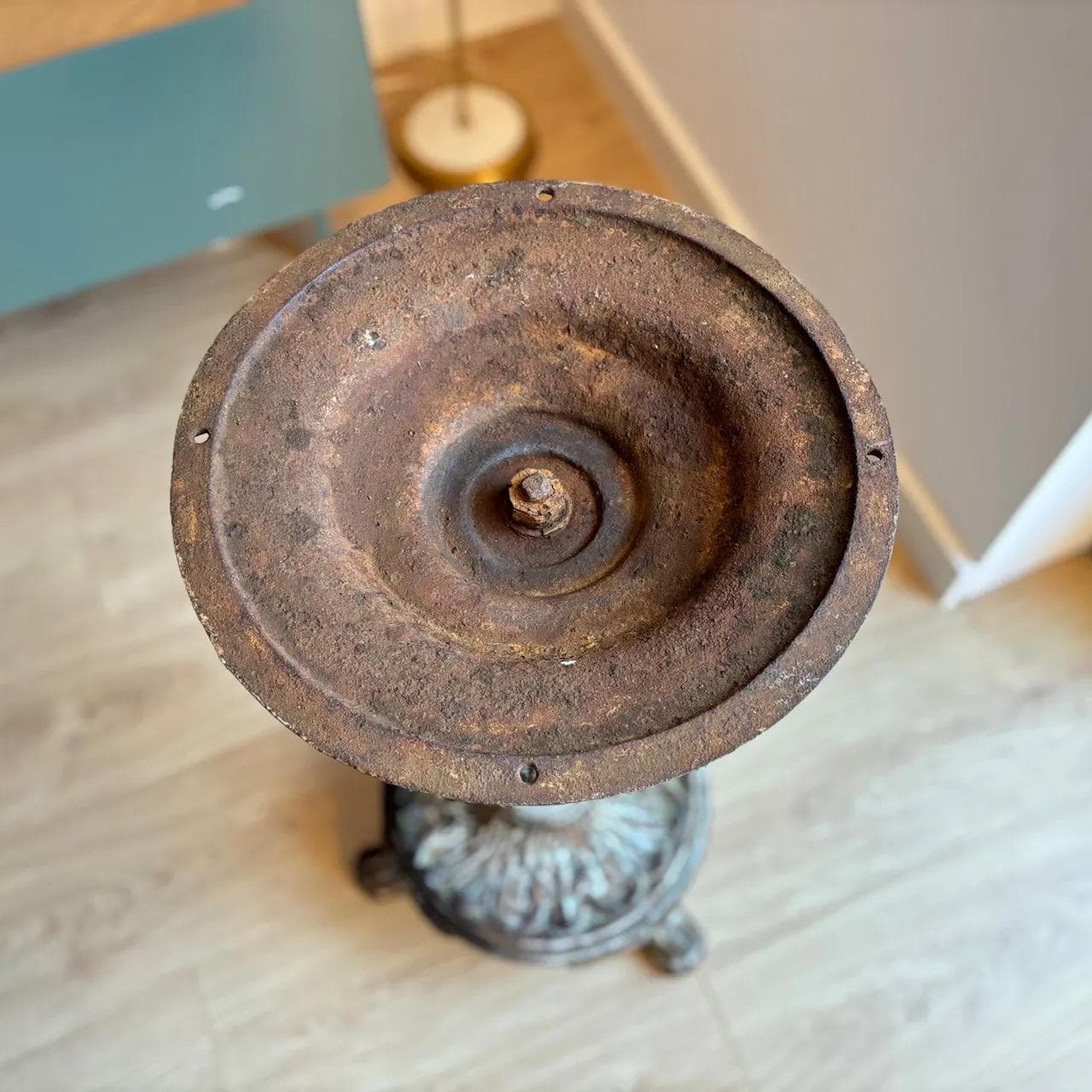 Podstawa stolika Art Nouveau, żeliwo czarne, Niemcy, początek XX w. - 22793