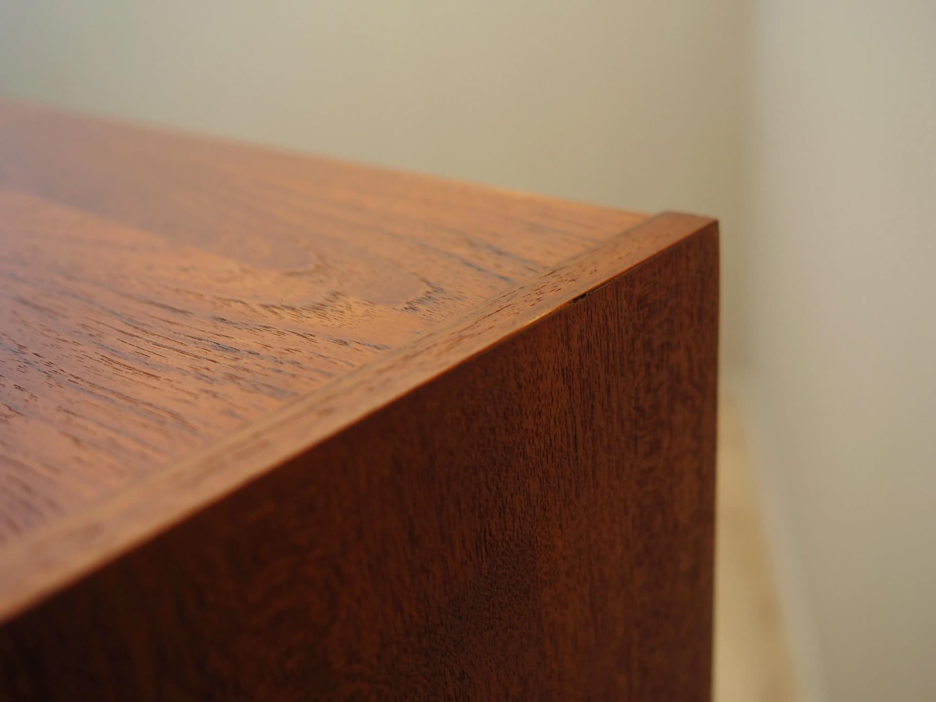 Biblioteczka, teak brązowy, drewno czarne, Dania, lata 70. - 23055