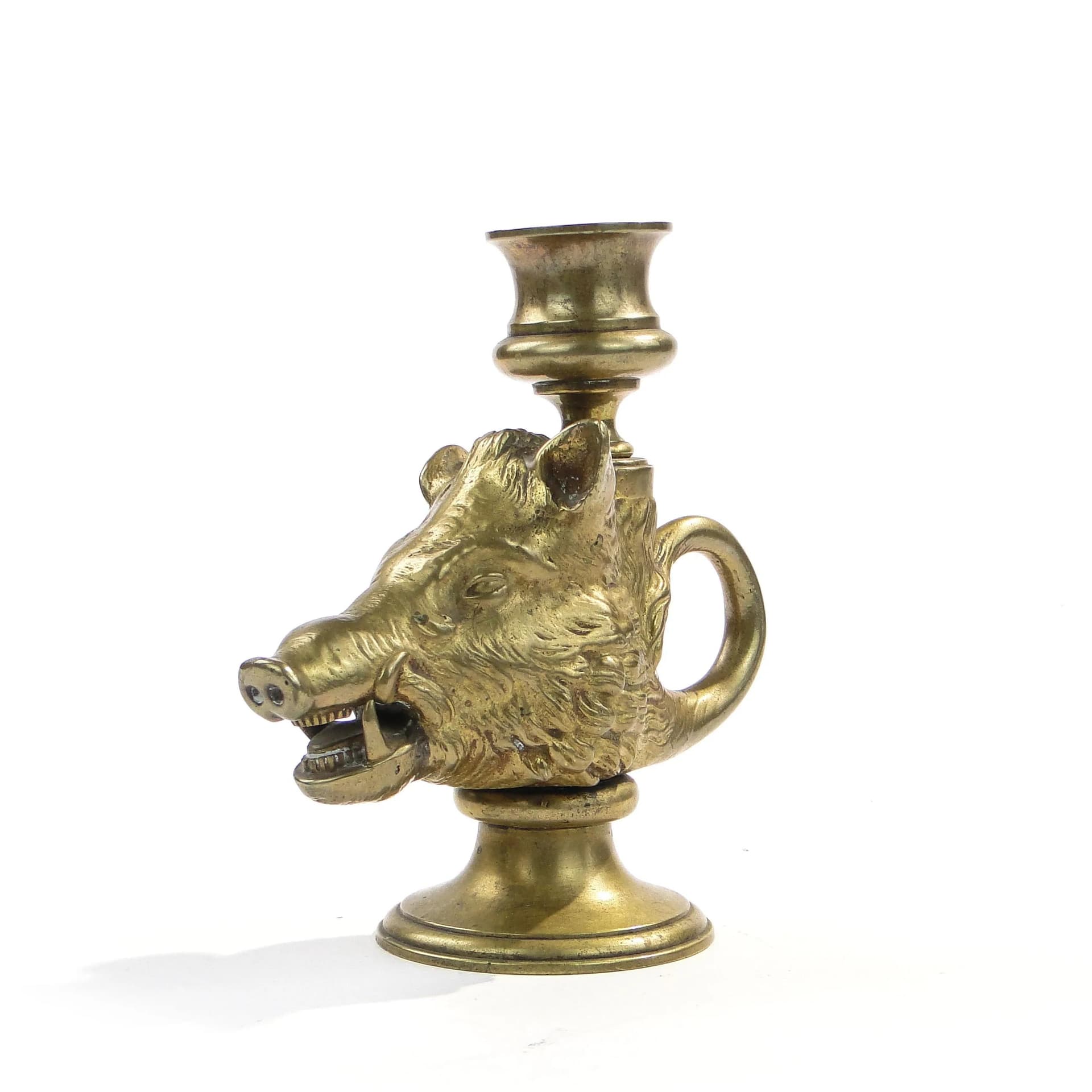 Lichtarz myśliwski, brąz złocony, Francja, początek XX w. - 22878