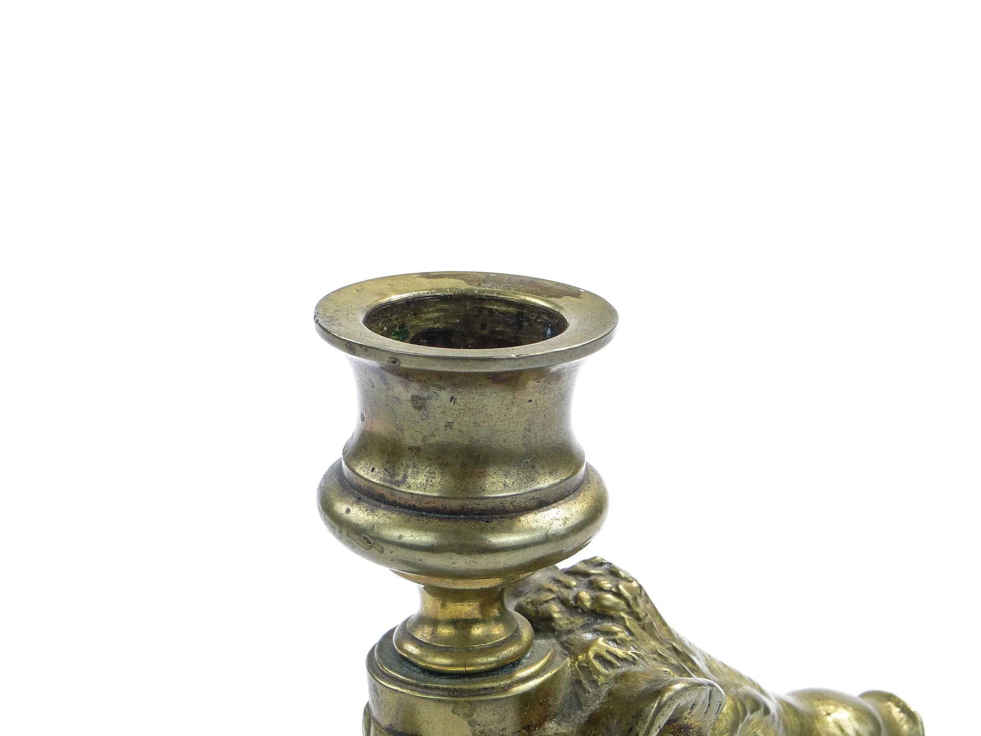 Lichtarz myśliwski, brąz złocony, Francja, początek XX w. - 22882