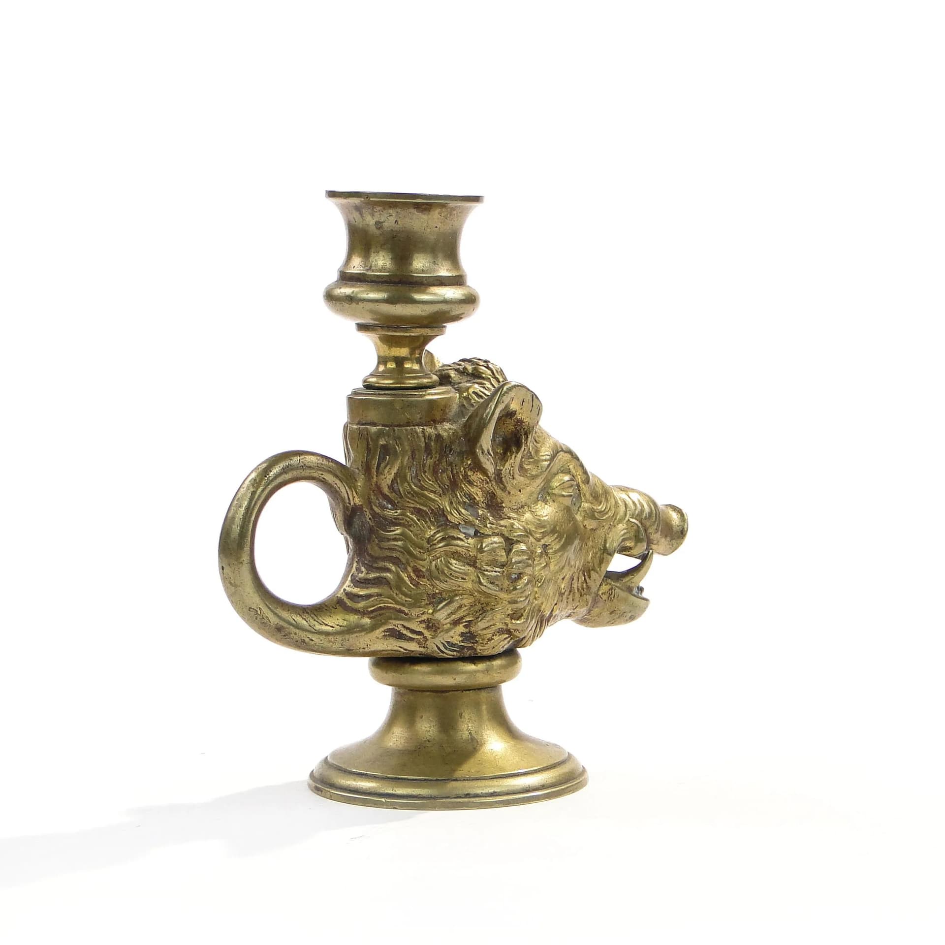 Lichtarz myśliwski, brąz złocony, Francja, początek XX w. - 22881