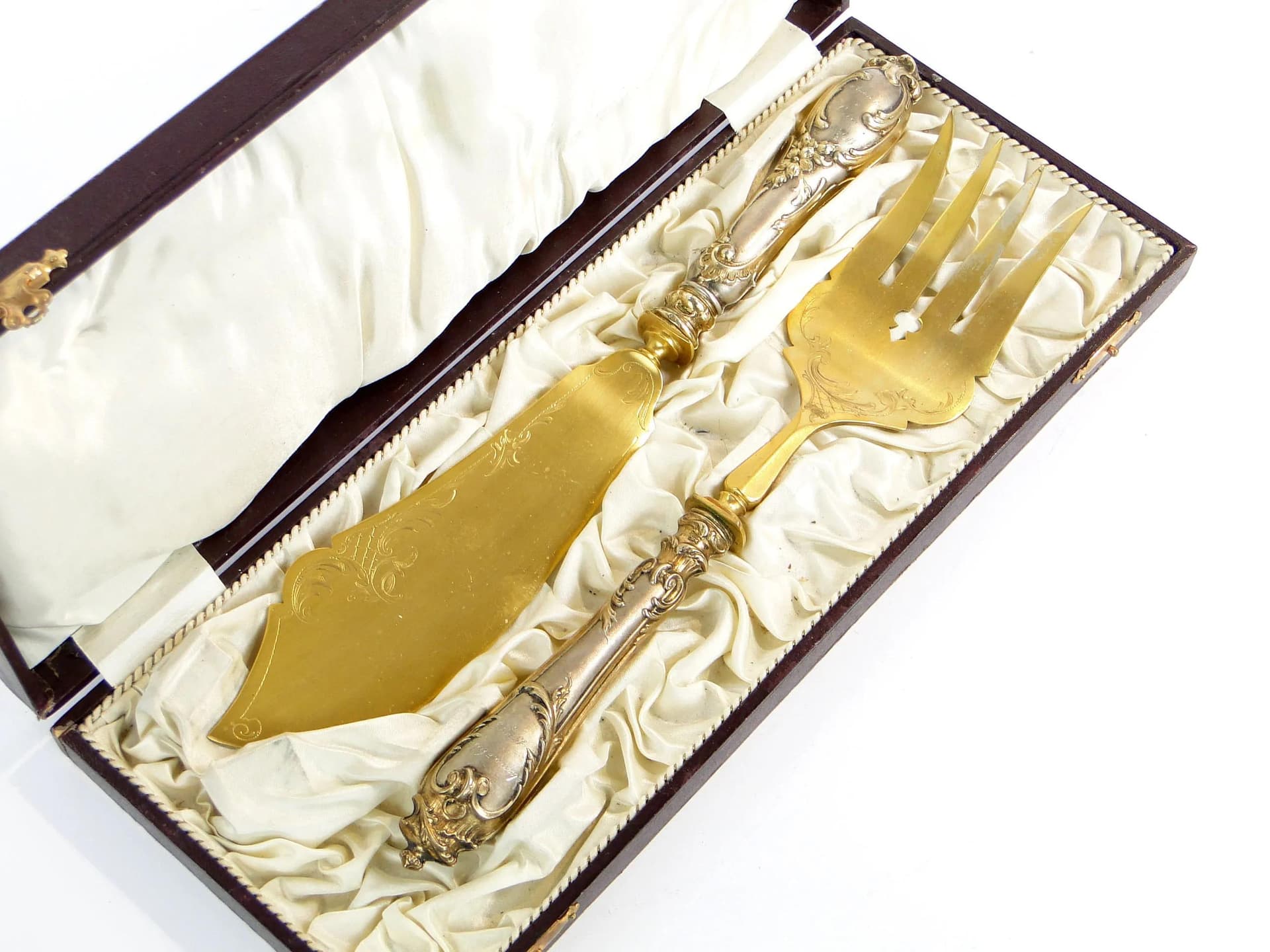 Serving Cutlery Set, rocaille, silver, Sweden, 19th c. - 22869