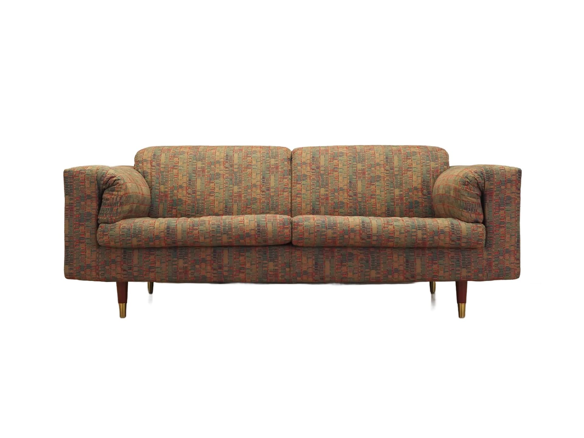 Sofa, multicolor, fabric, wood, B&B Italia, Italy, 1960s.