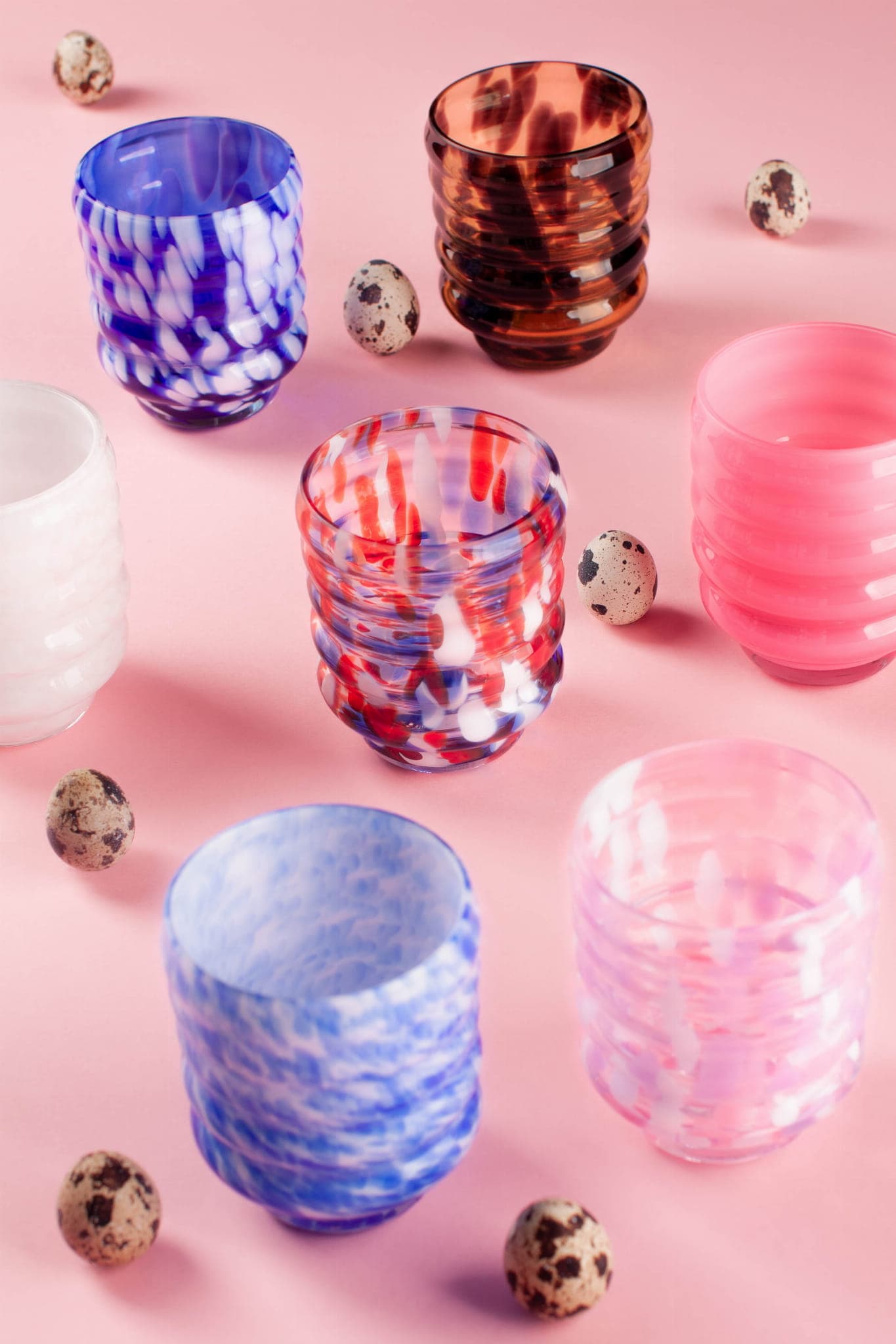 Szklanka Mimesis czarny i biały, GWIAZDA STUDIO - 2481