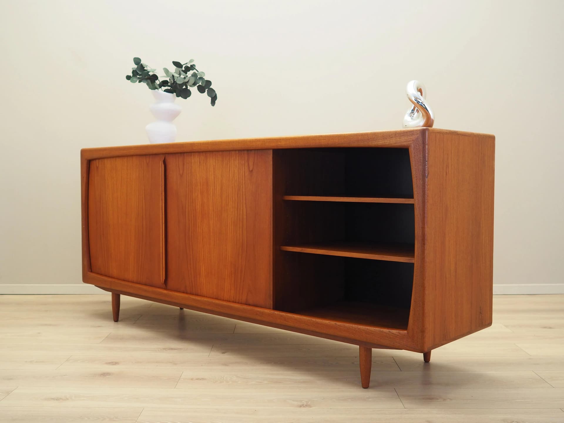 Sideboard, teak brązowy, Dania, lata 70. - 23370