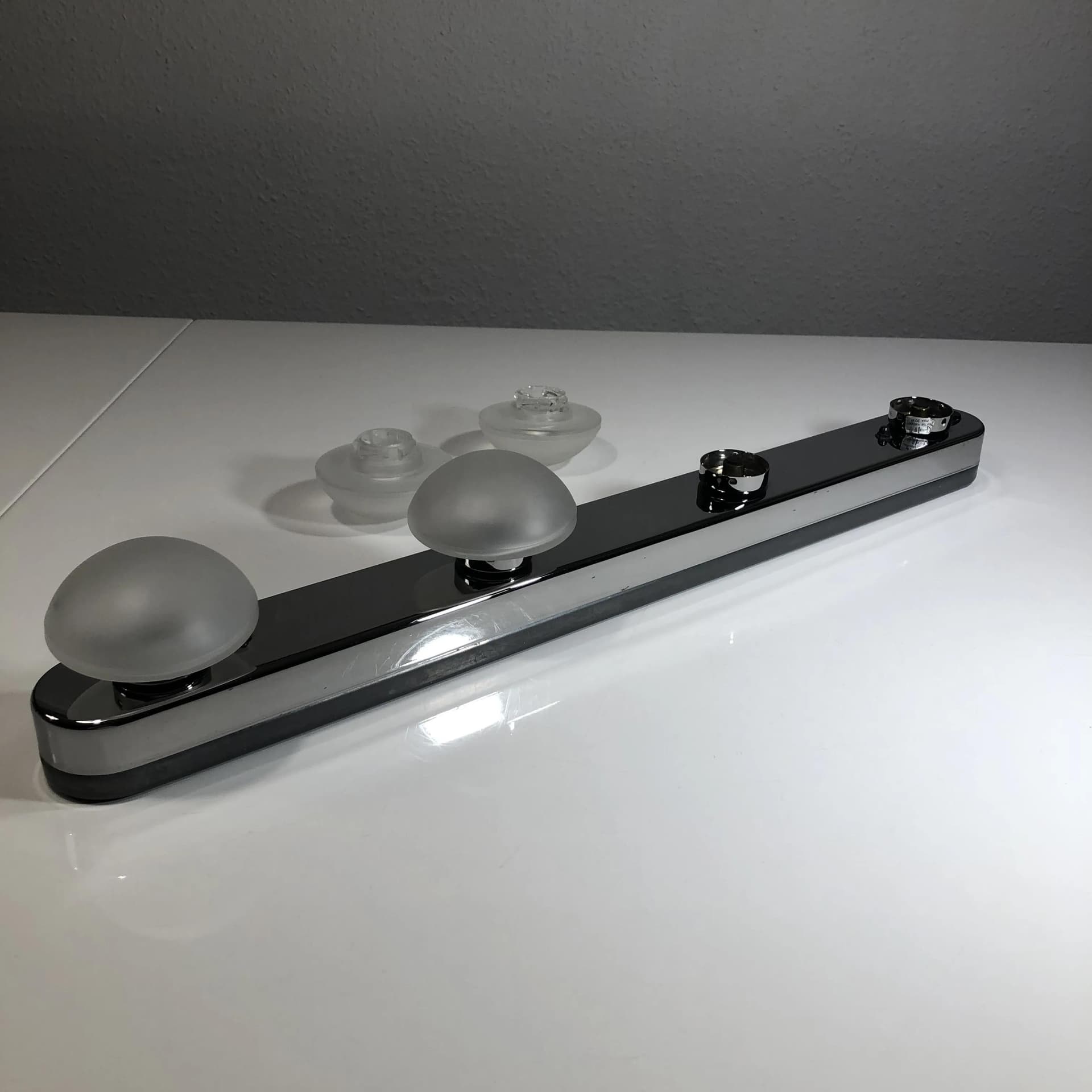 Kinkiet, chromowana stal, szkło, Grossmann Leuchten, Niemcy, lata 90. - 23205