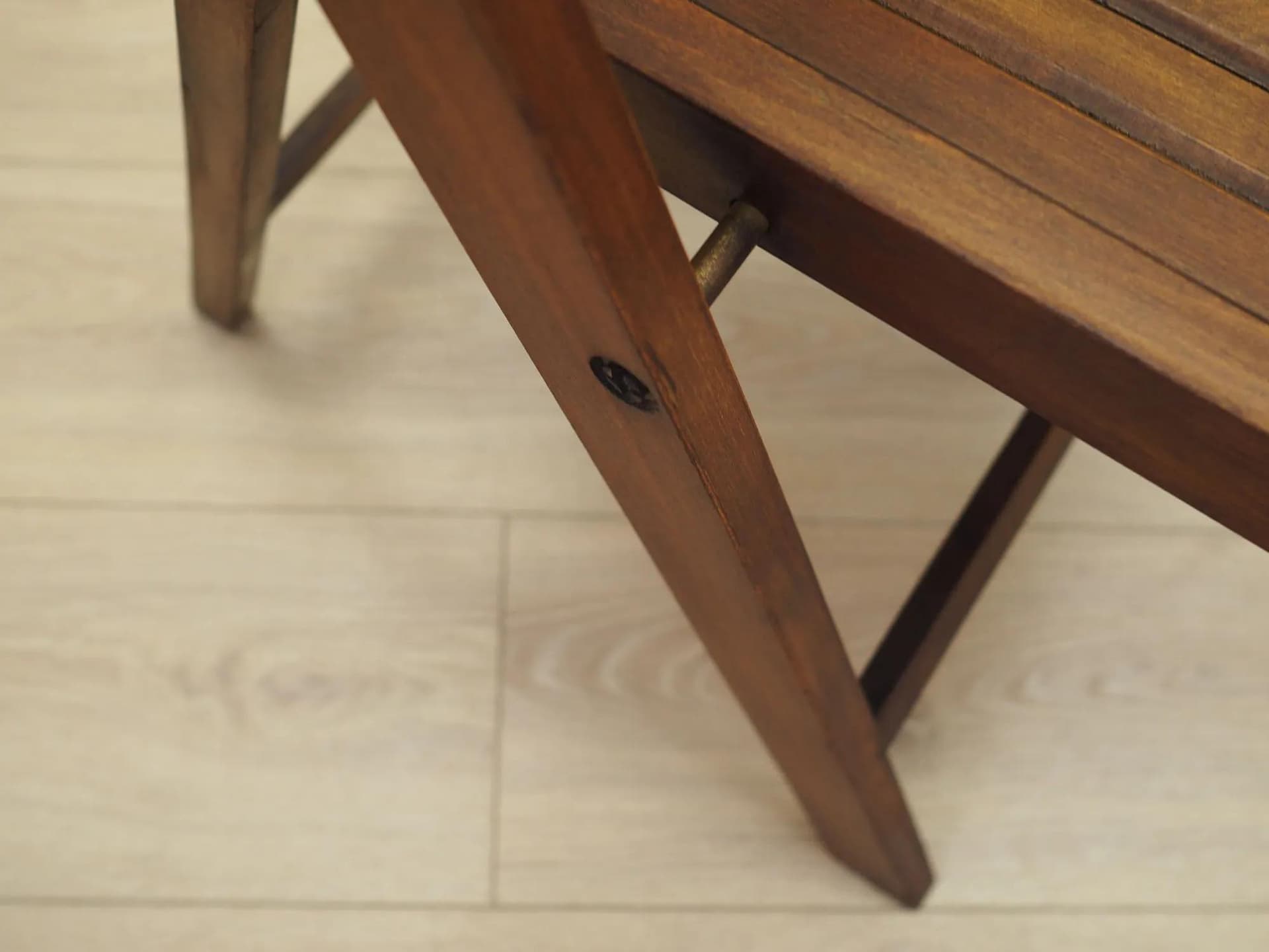 Set of Three Folding Chairs, Scandinavian Design, brown pine, Denmark, 1990s - 23347