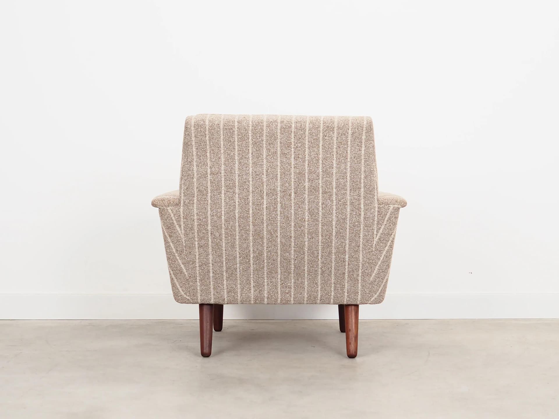 Armchair, beige teak, Denmark, 1970s. - 23720