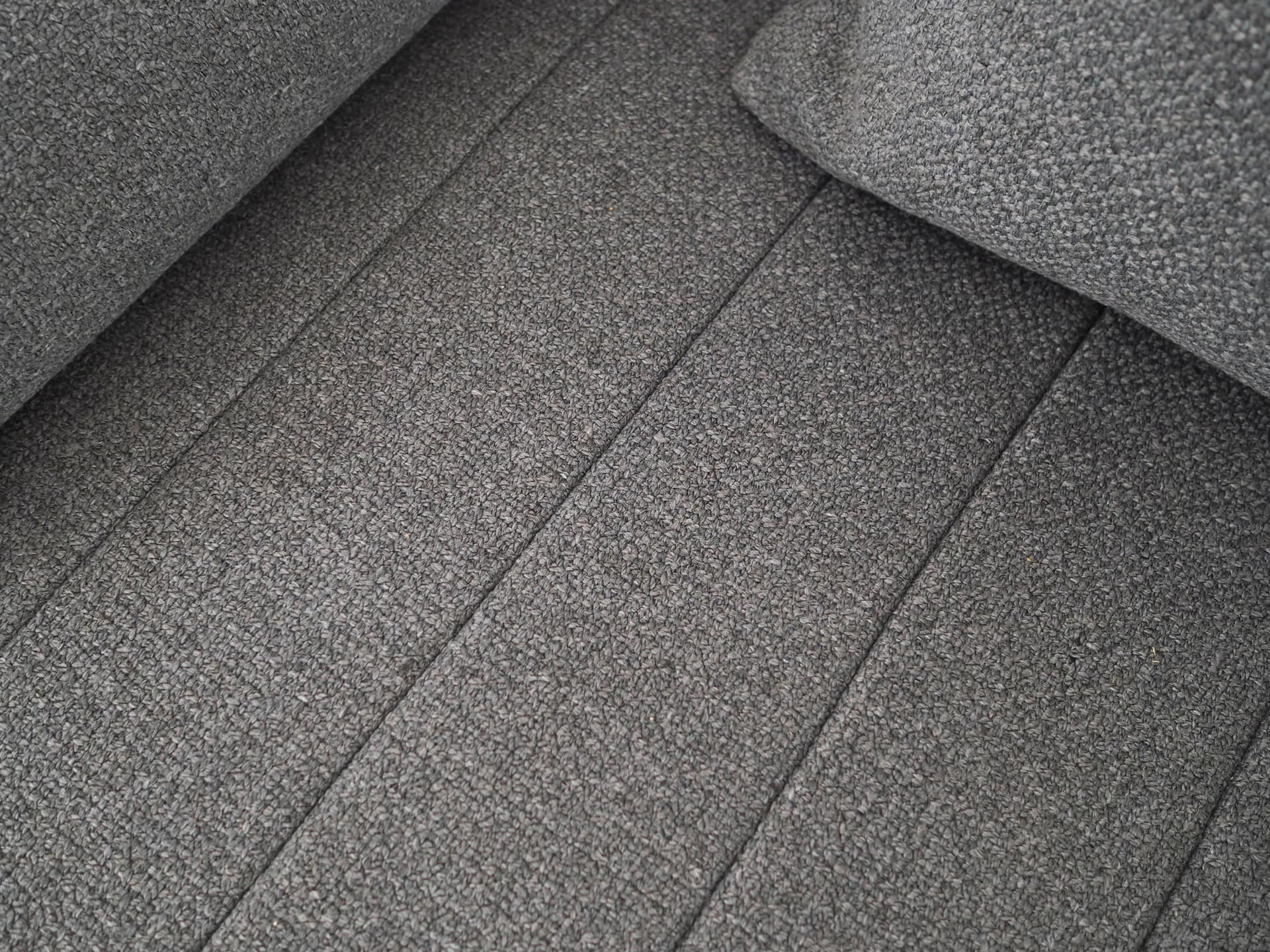 Narożnik, skandynawski design, szary, tkanina, Polska, lata 2000. - 23701