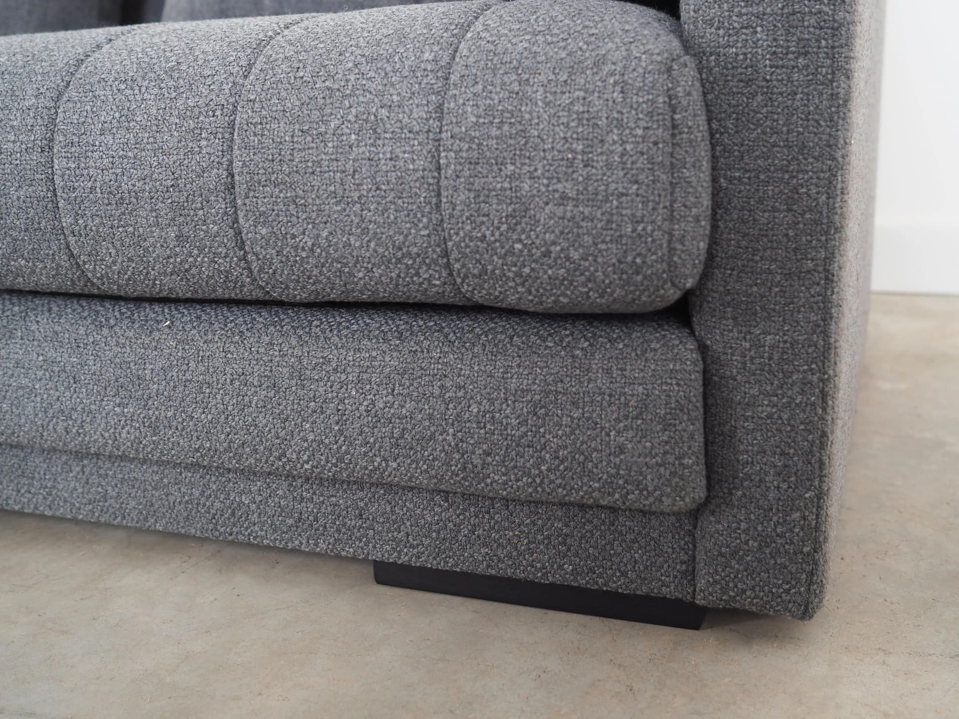 Narożnik, skandynawski design, szary, tkanina, Polska, lata 2000. - 23700