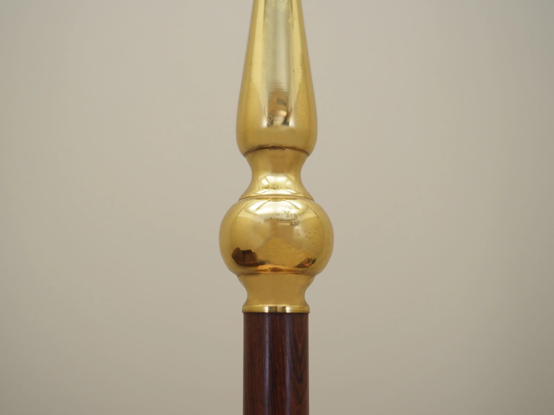 Lampa podłogowa, palisander brąz ciemny, metal, Dania, lata 70. - 24051