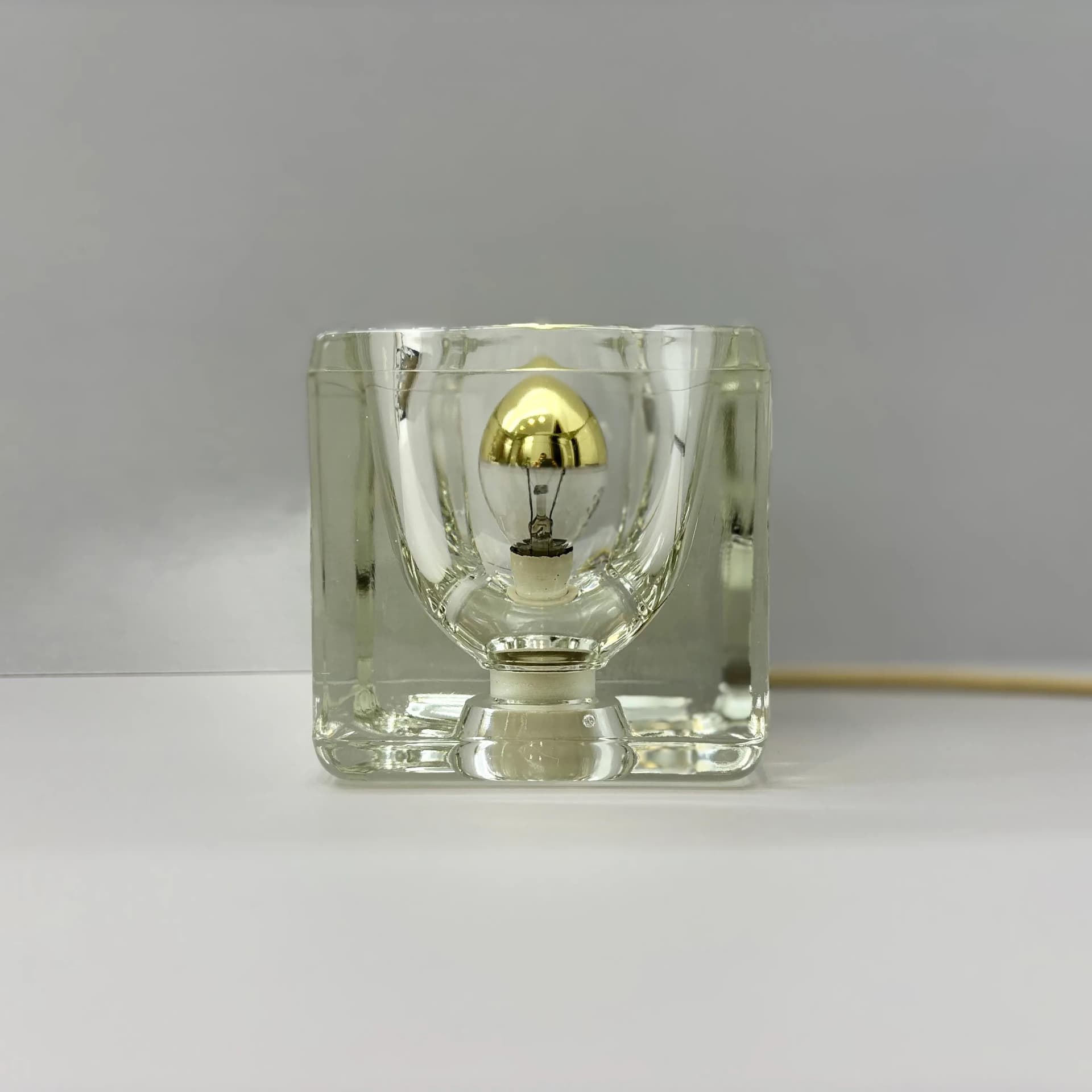 Lampka nocna, szkło transparentne, Peill & Putzler, Niemcy, lata 70. - 24170