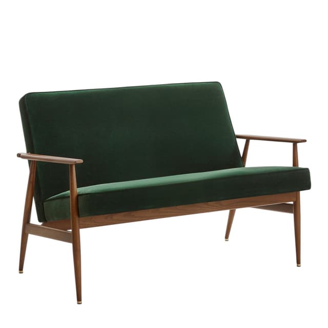 Fox Sofa 120x70x78 cm velvet bottle green ash, 366 Concept - DIMENSION