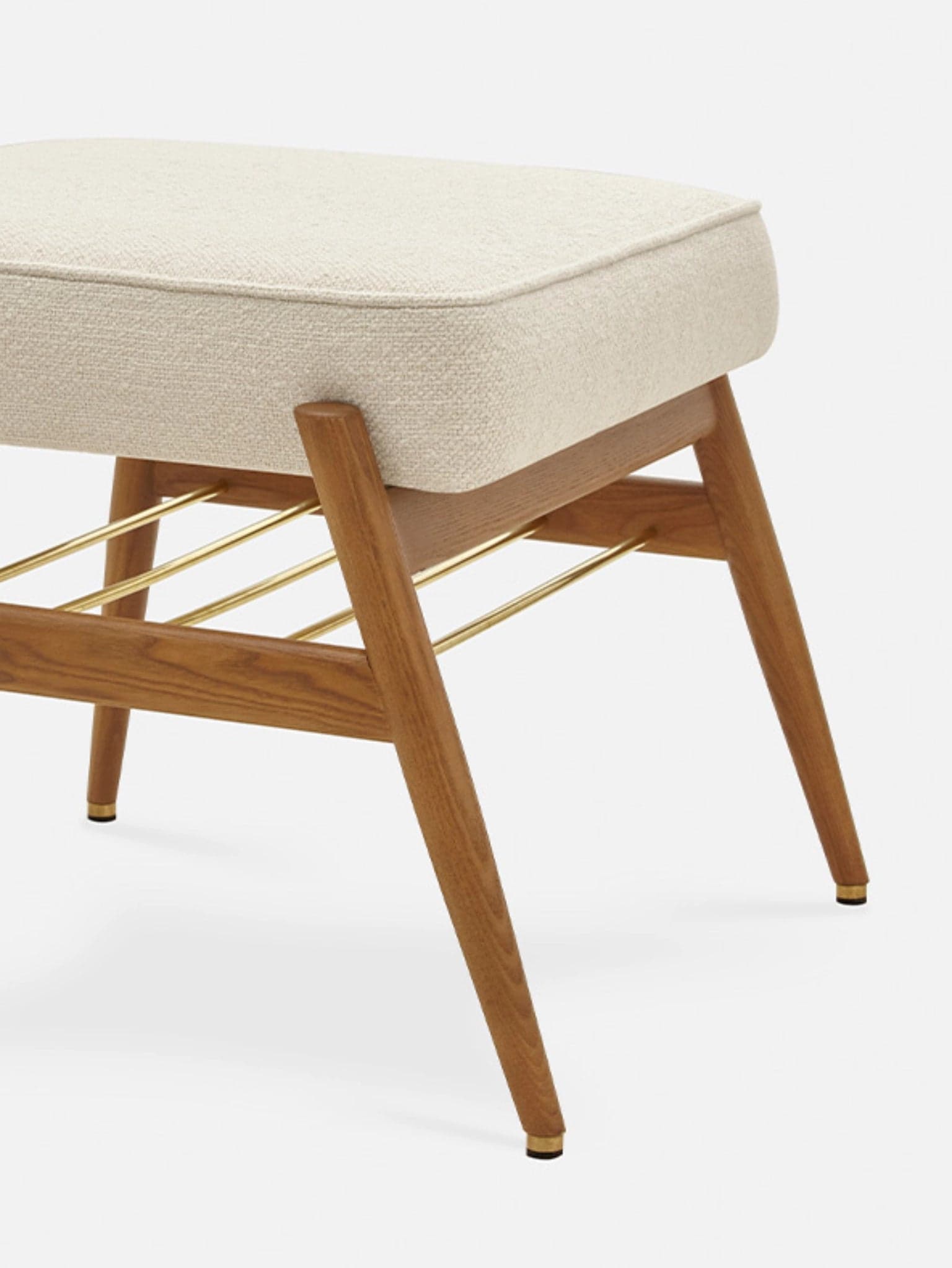 Podnóżek Fox, Boucle Creme, jesion 03 Dark, 366 Concept - 24842