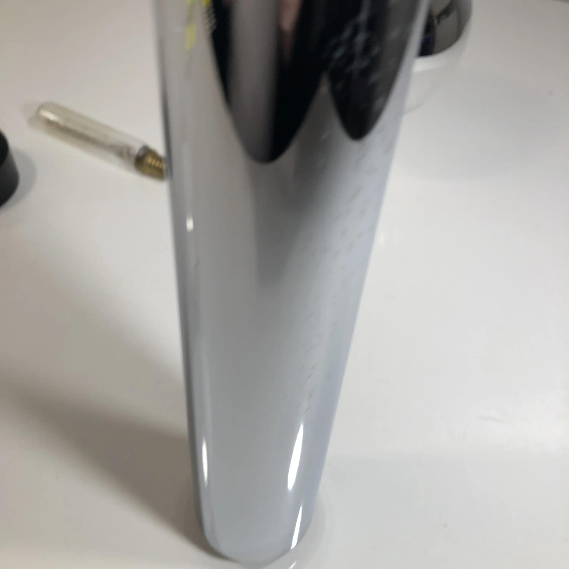 Lampa wisząca Space Age, stal chrom srebrny, szkło przezroczyste, proj. M. Ishi, Staff Leuchten, Niemcy, lata 70. - 24885