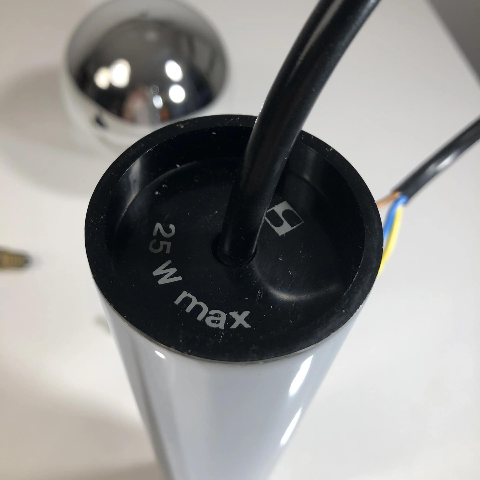 Lampa wisząca Space Age, stal chrom srebrny, szkło przezroczyste, proj. M. Ishi, Staff Leuchten, Niemcy, lata 70. - 24886