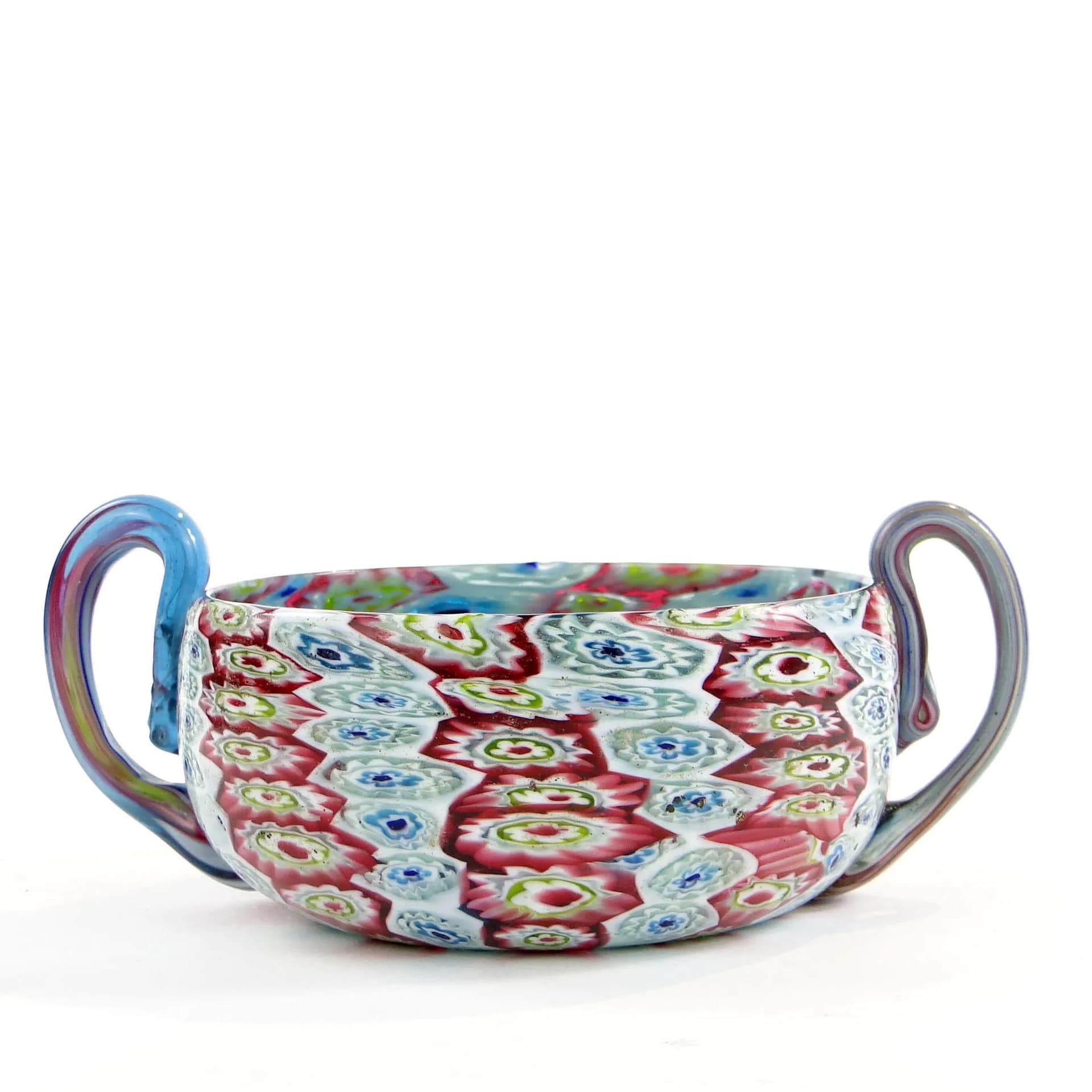 Patera millefiori, szkło wielokolorowe, Fratelli Toso, Włochy, początek XX w. - 25214