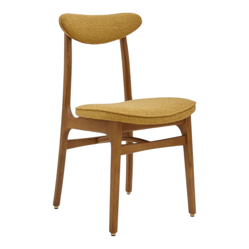 Krzesło 200-190 Boucle Mustard, żółty, jesion 03 Dark, proj. R. Hałas, 366 Concept