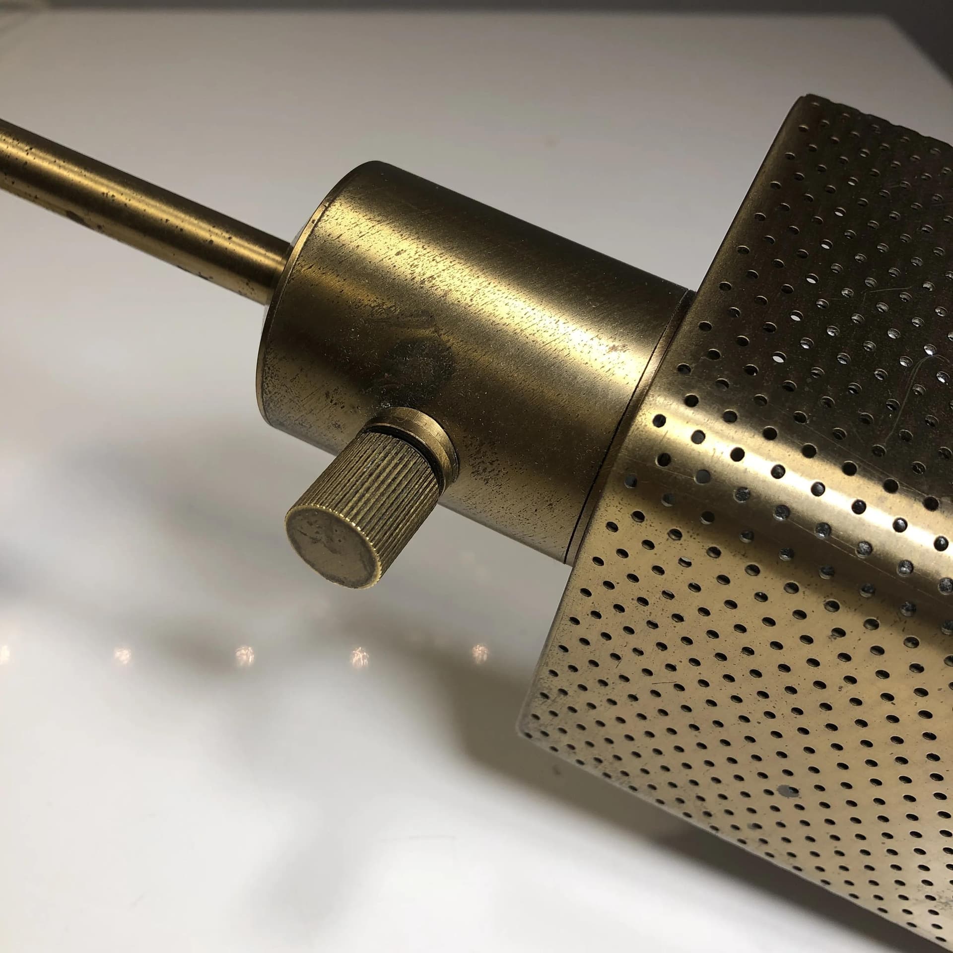 Mosiężny kinkiet ścienny, Niemcy, lata 70. - 25498