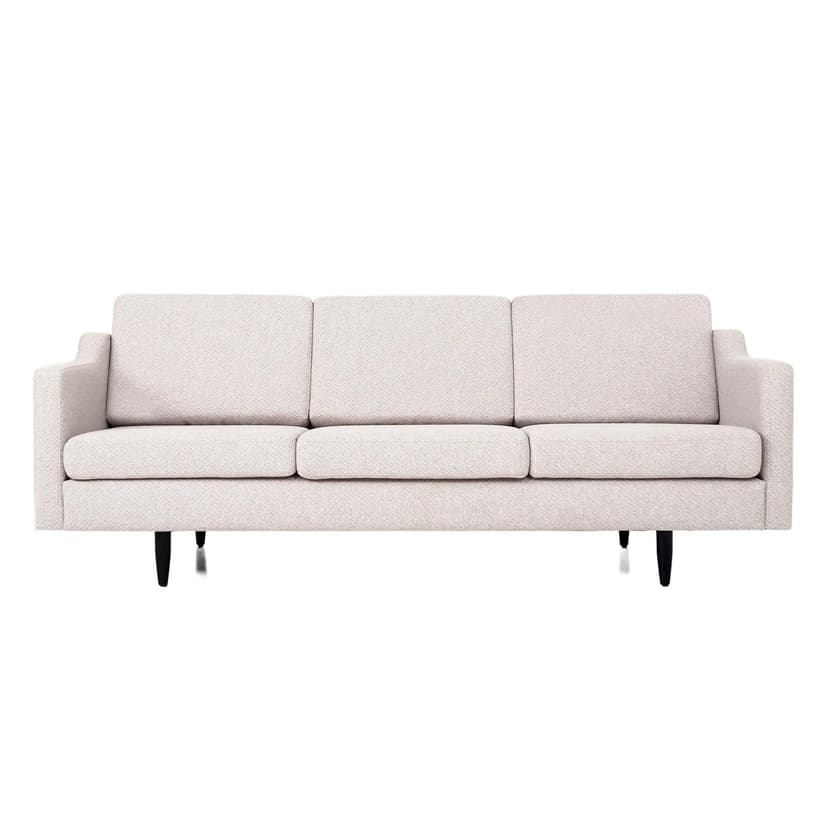 Sofa BODO, beżowy, tkanina, drewno, Polska, lata 90.